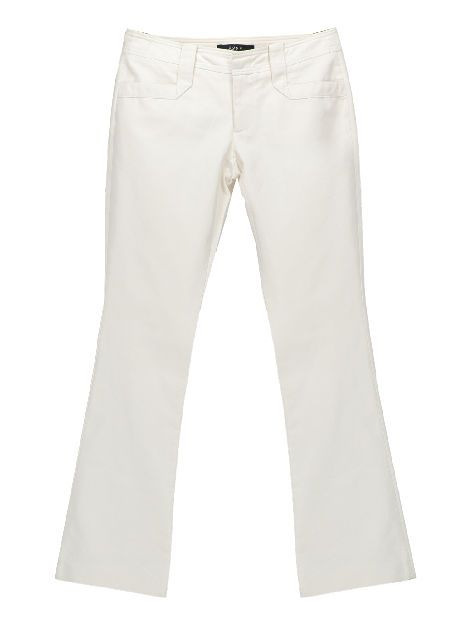 Gucci Femme Pantalons White Cotton