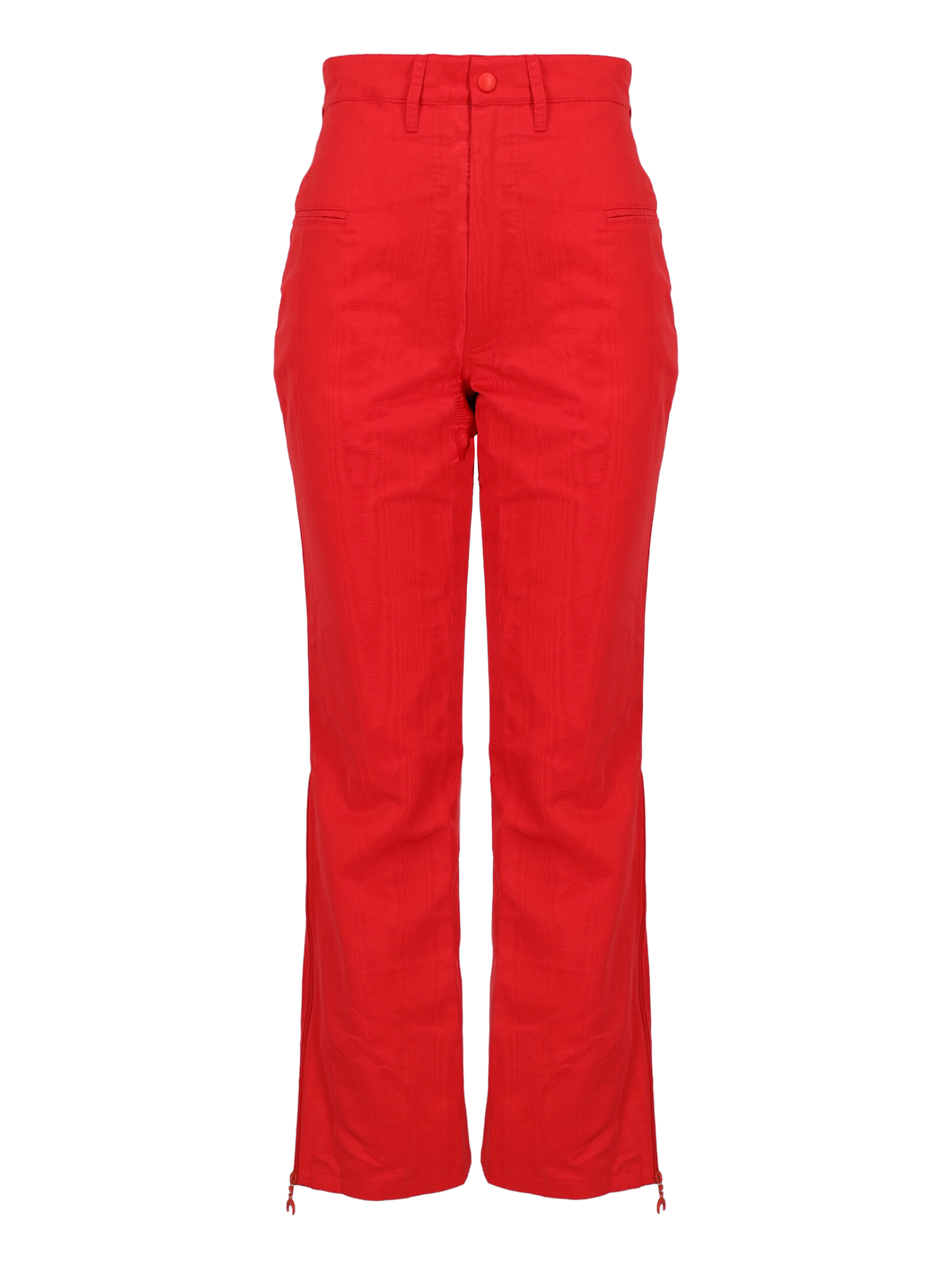 Marine Serre Femme Pantalons Red Cotton