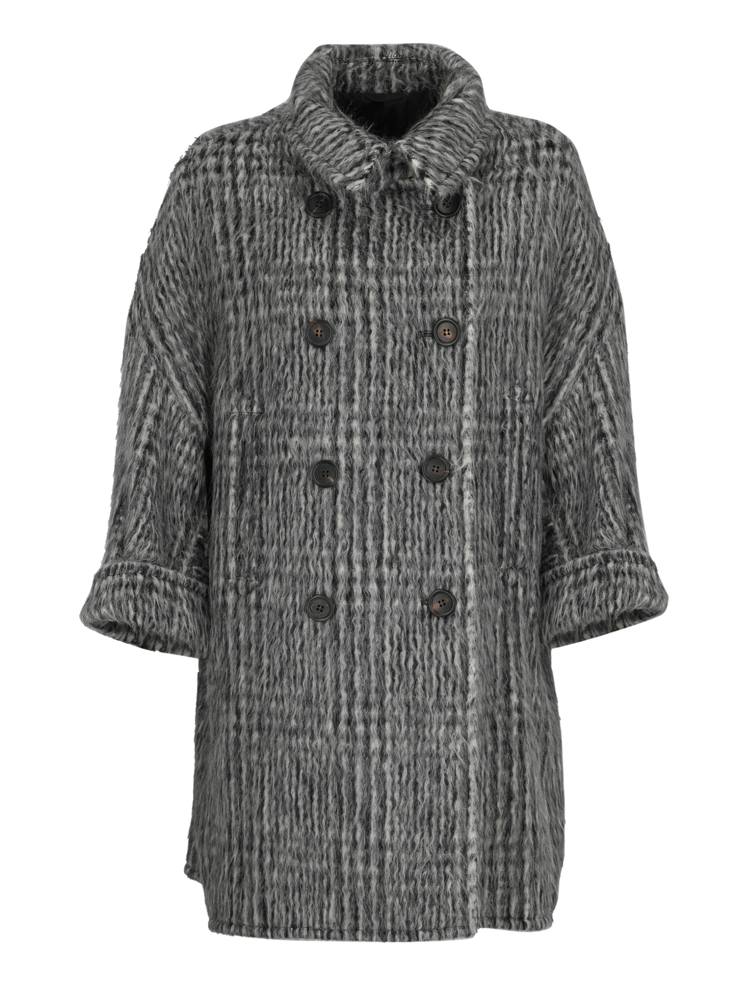 Manteaux Et Blousons Pour Femme - Brunello Cucinelli - En Wool Grey - Taille:  -