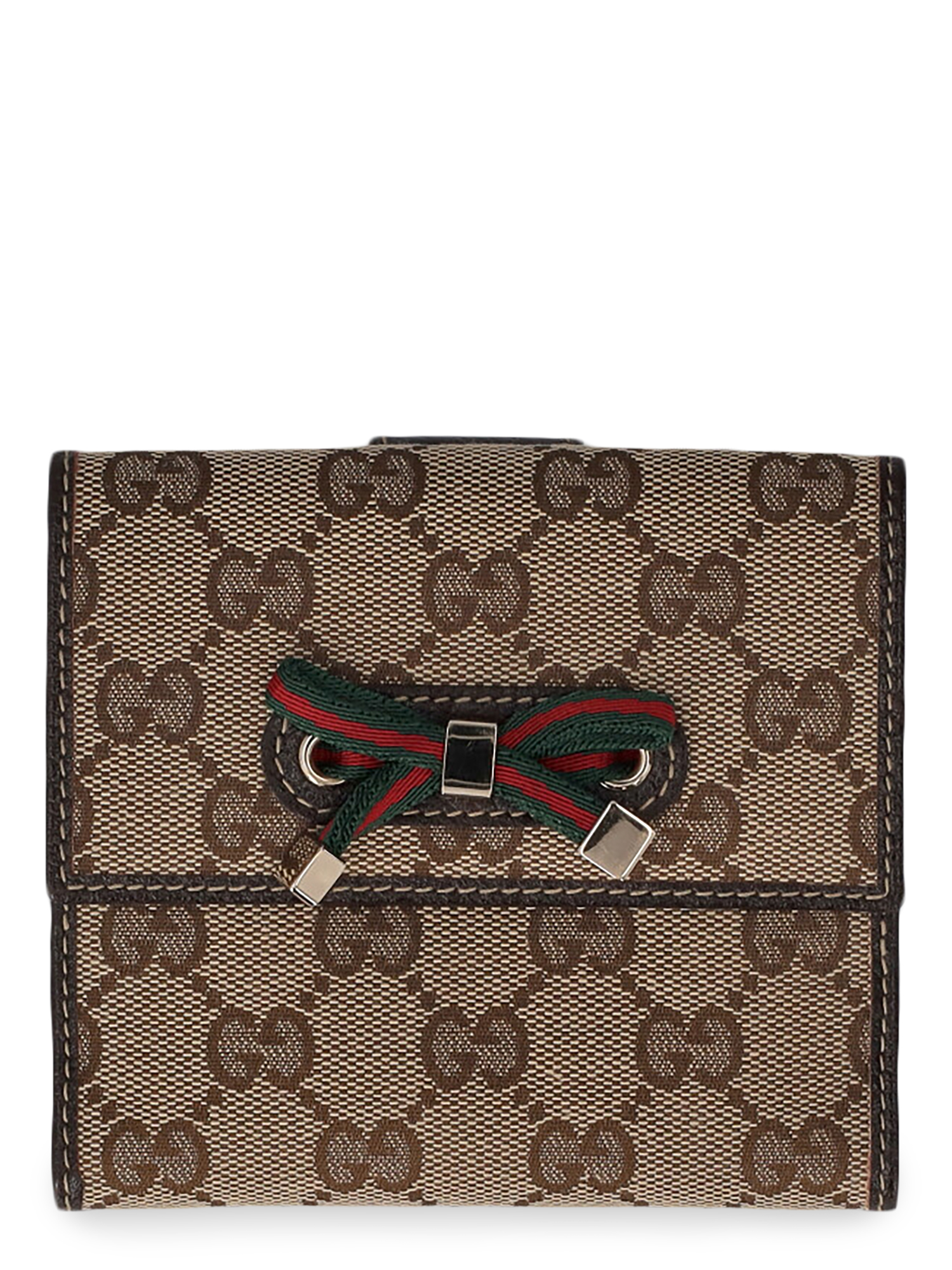 Gucci Femme Portefeuilles Beige, Brown Synthetic Fibers
