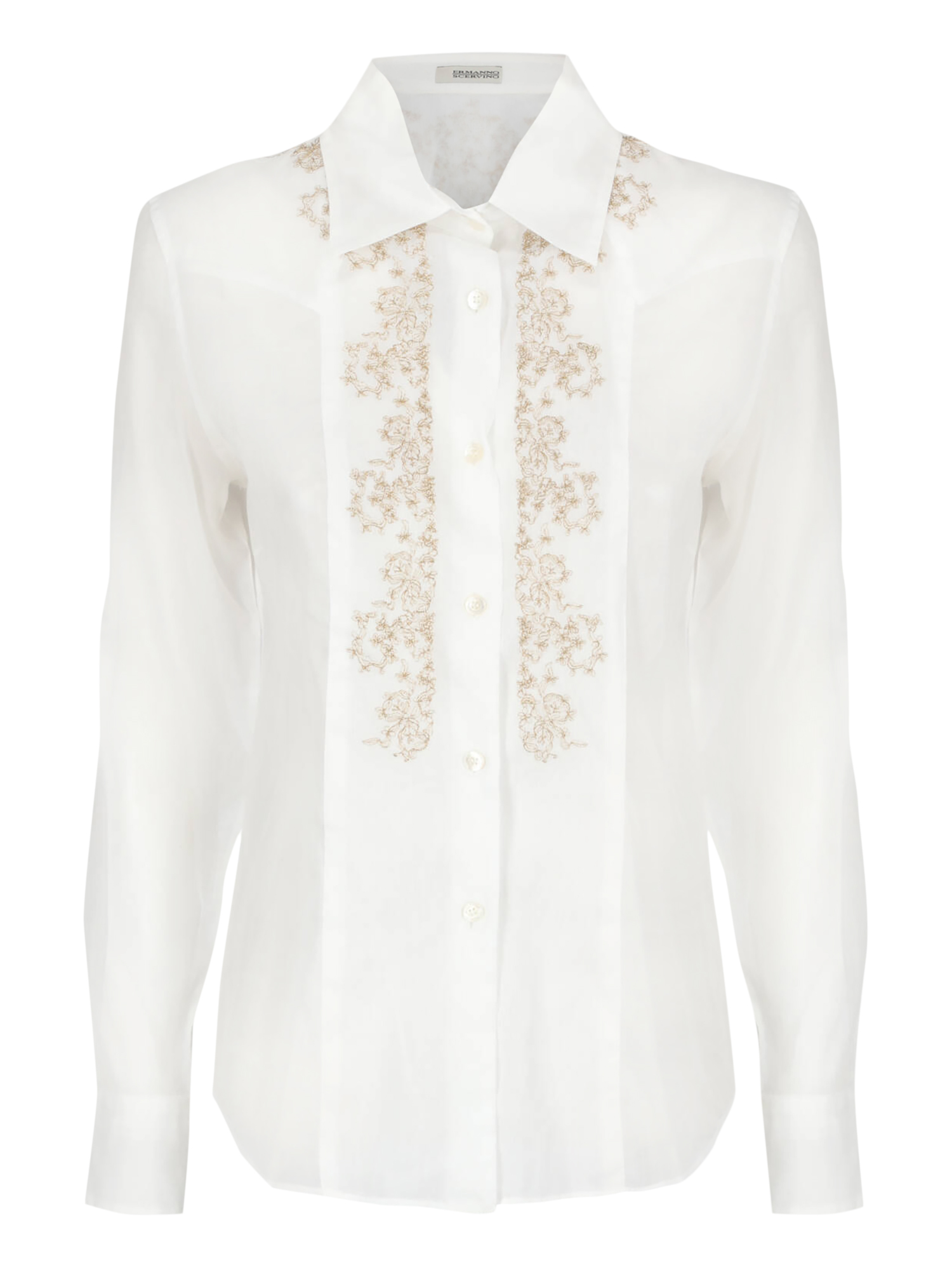 Pre-owned Ermanno Scervino Shirts In Gold, White
