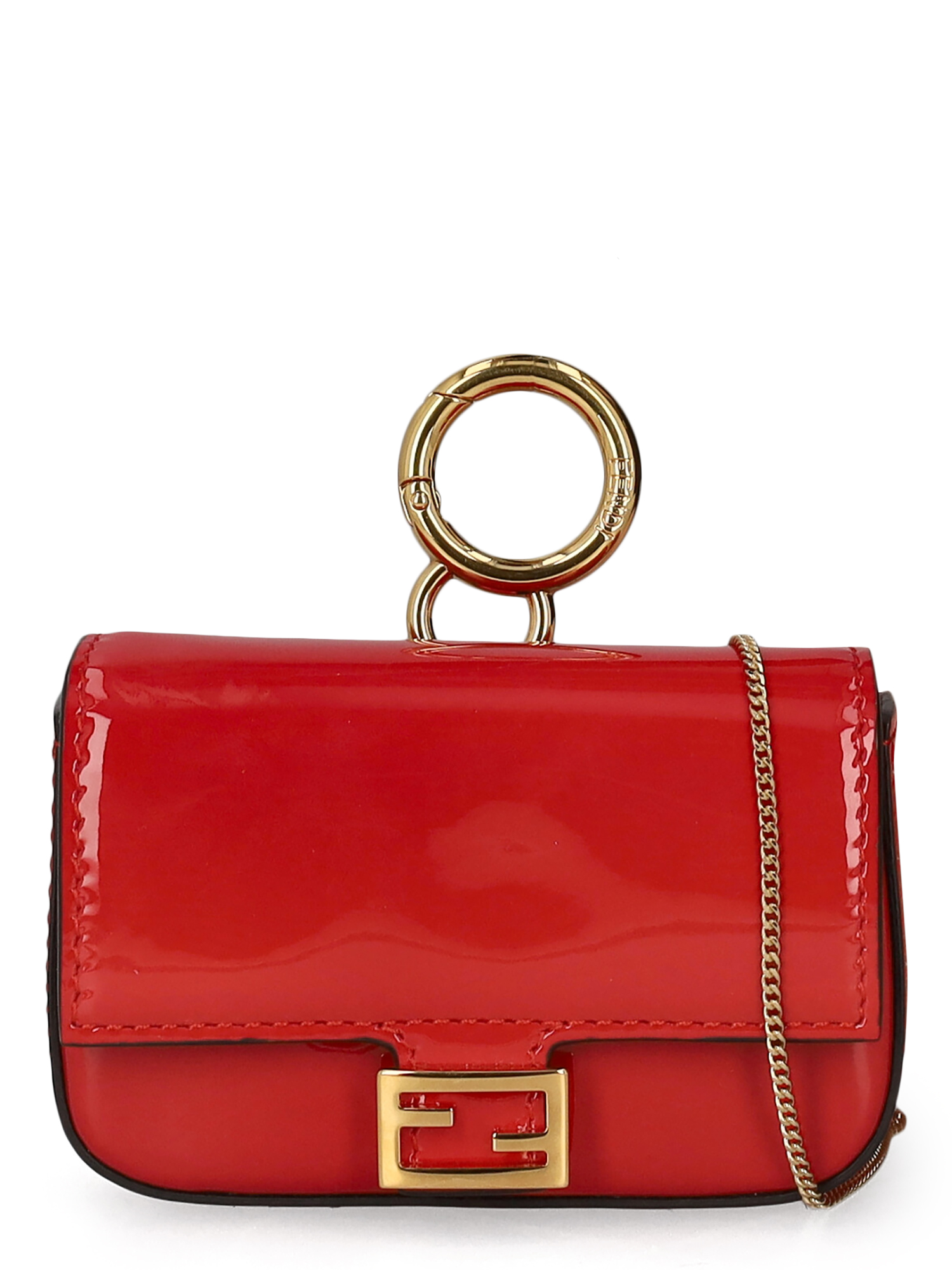 Accessoires Pour Sacs Pour Femme - Fendi - En Leather Red - Taille:  -
