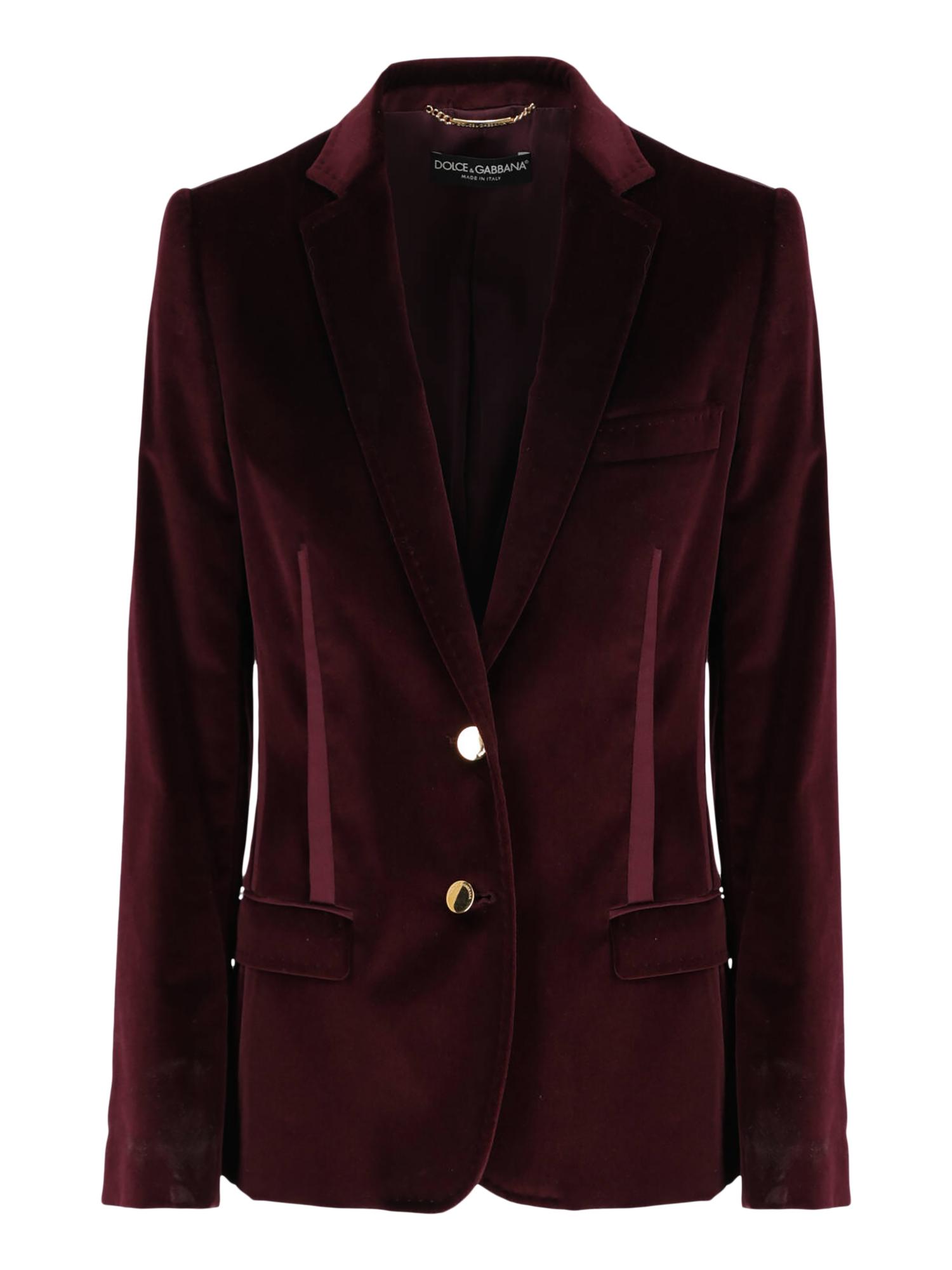 Pre-owned Dolce & Gabbana Women's Jackets -  - In Burgundy Cotton