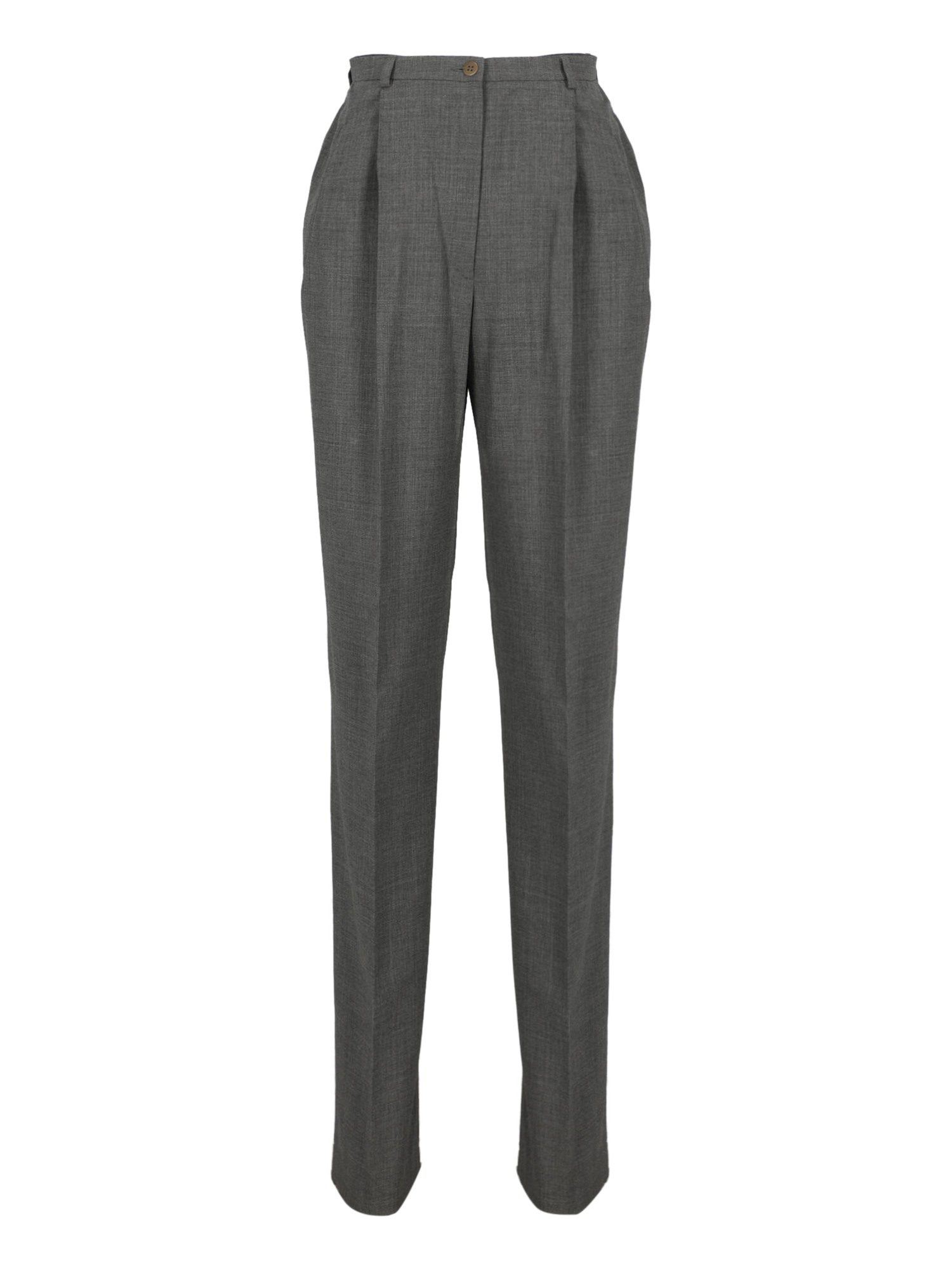 Pantalons Pour Femme - Giorgio Armani - En Wool Grey - Taille:  -