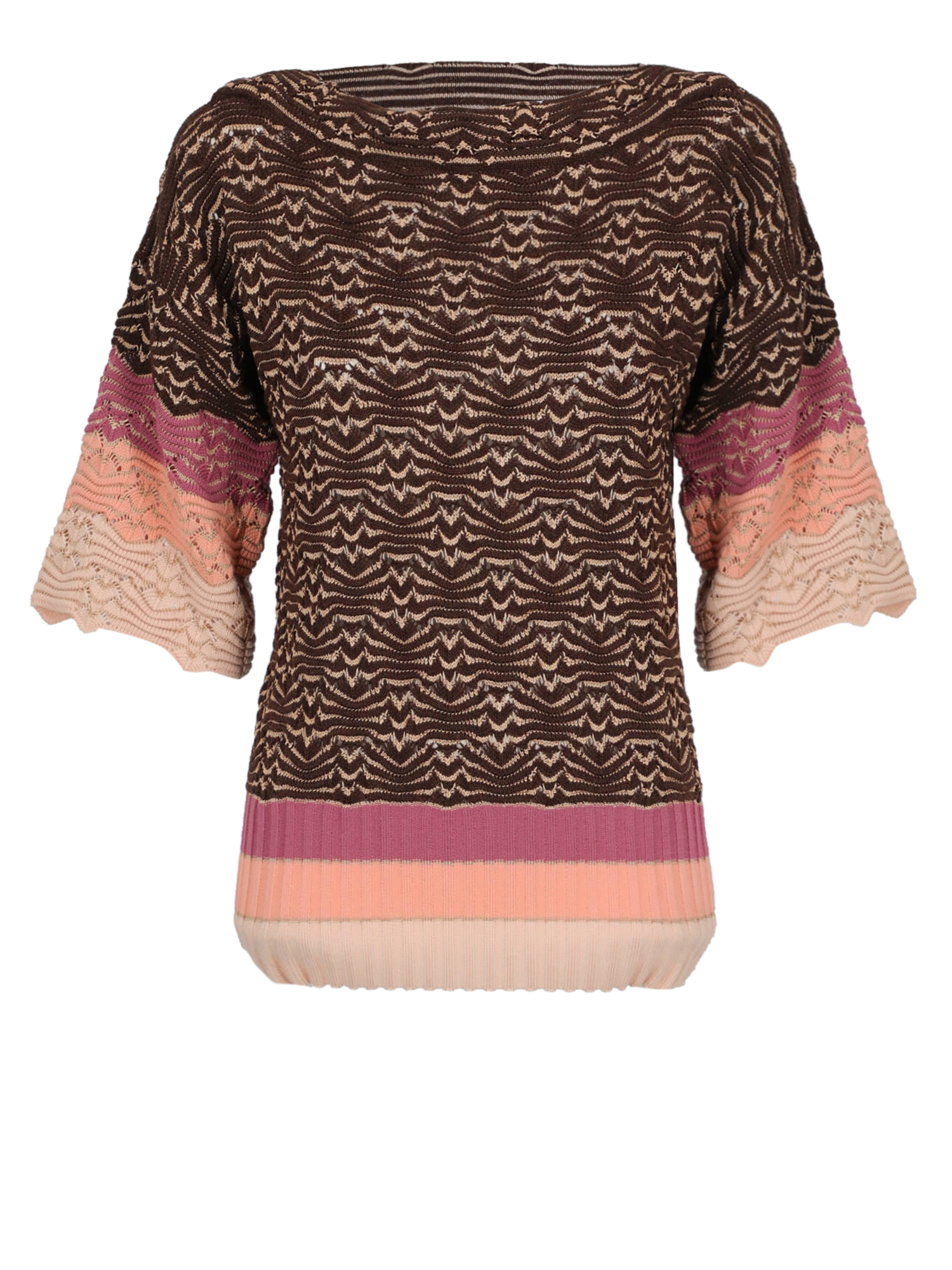 Women's T-shirts And Top - Missoni - In Brown, Pink Fabric