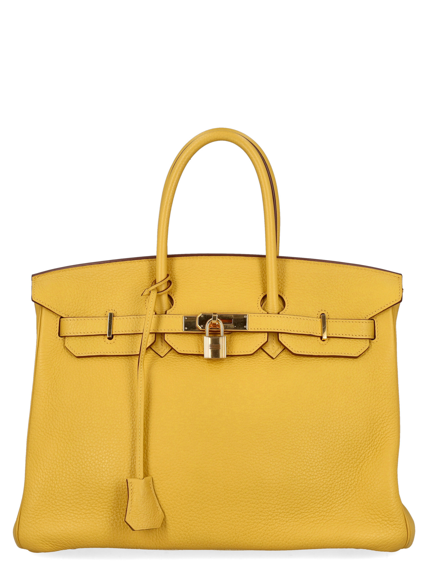 Sacs Porté Épaule Pour Femme - Hermes - En Leather Yellow - Taille:  -