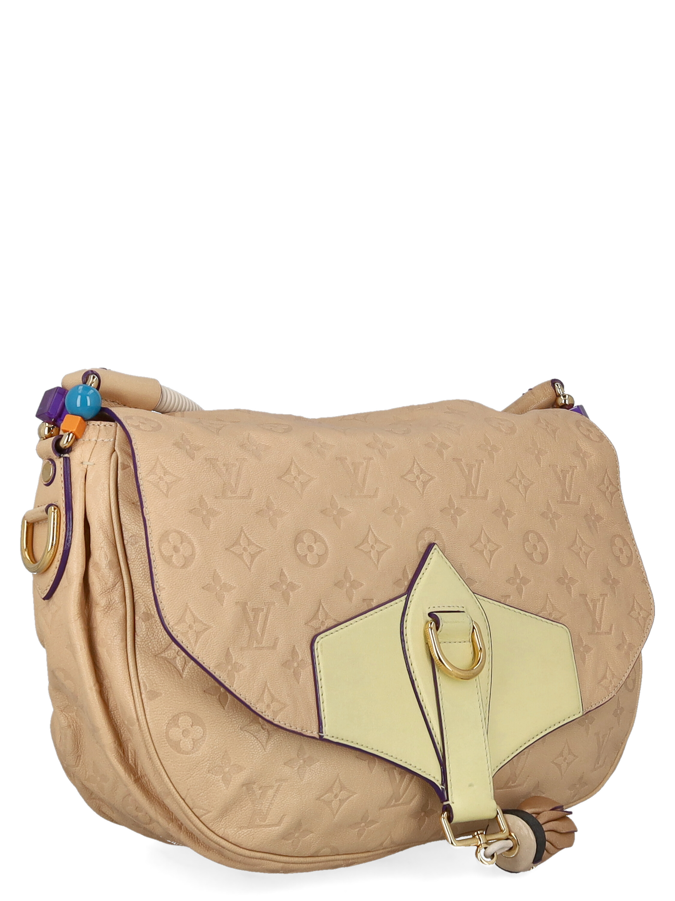 Pre-owned Louis Vuitton Shoulder Bags In Beige