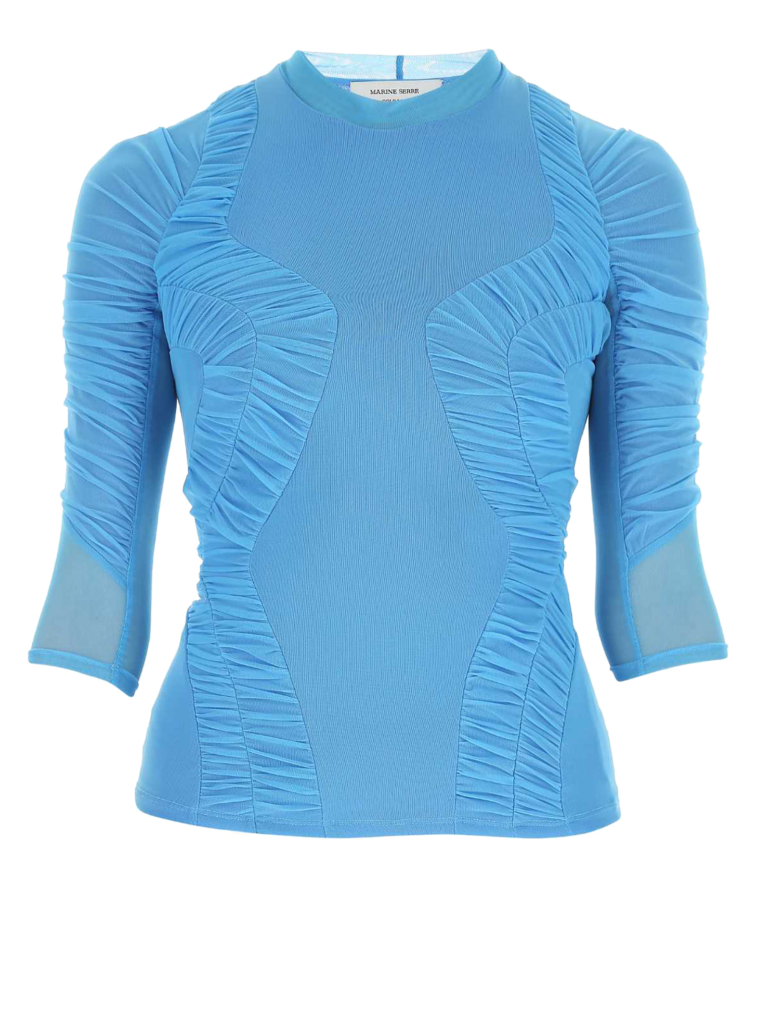 T-shirts Et Tops Pour Femme - Marine Serre - En Synthetic Fibers Blue - Taille:  -