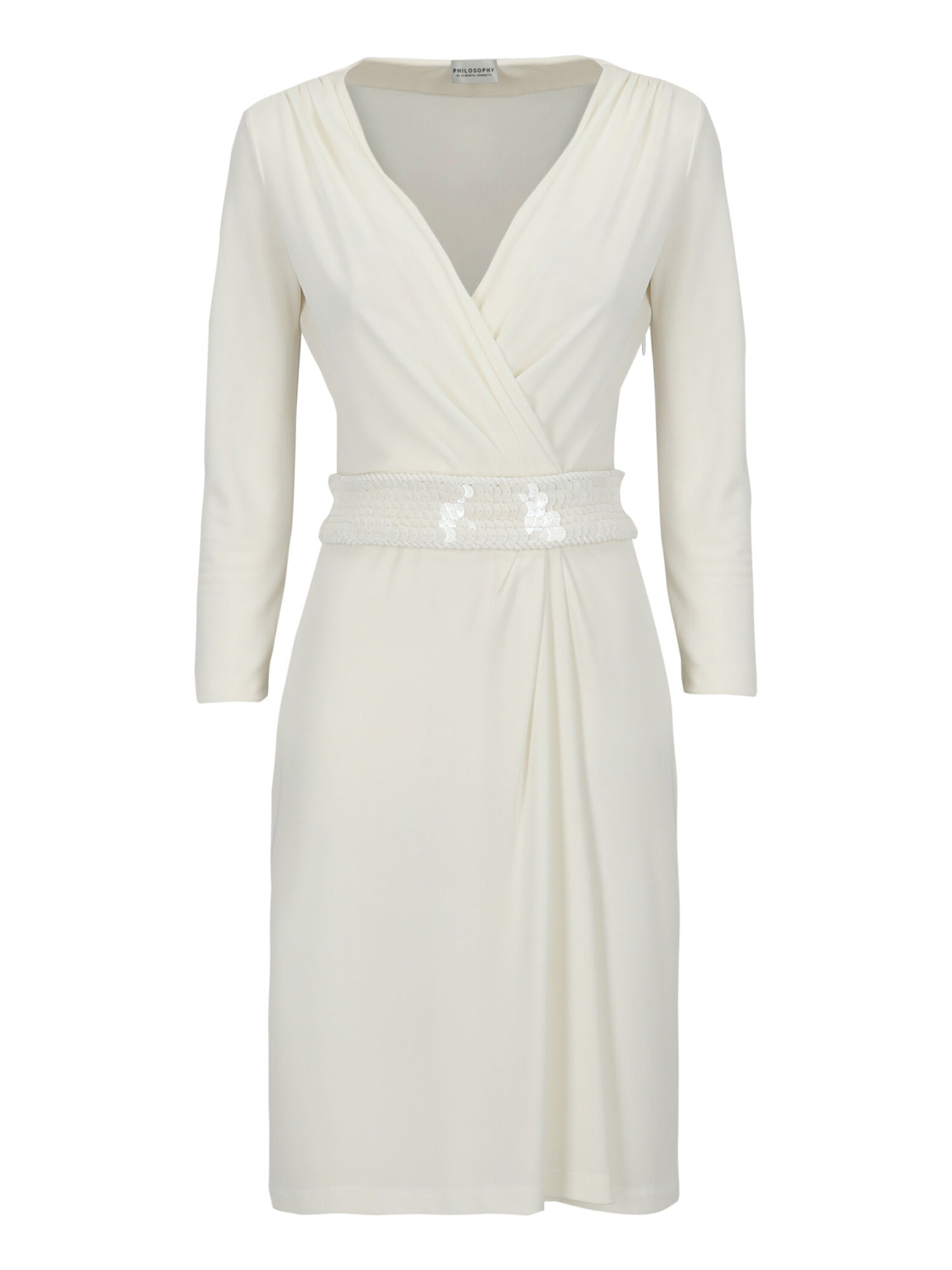 Philosophy Femme Robes White Synthetic Fibers