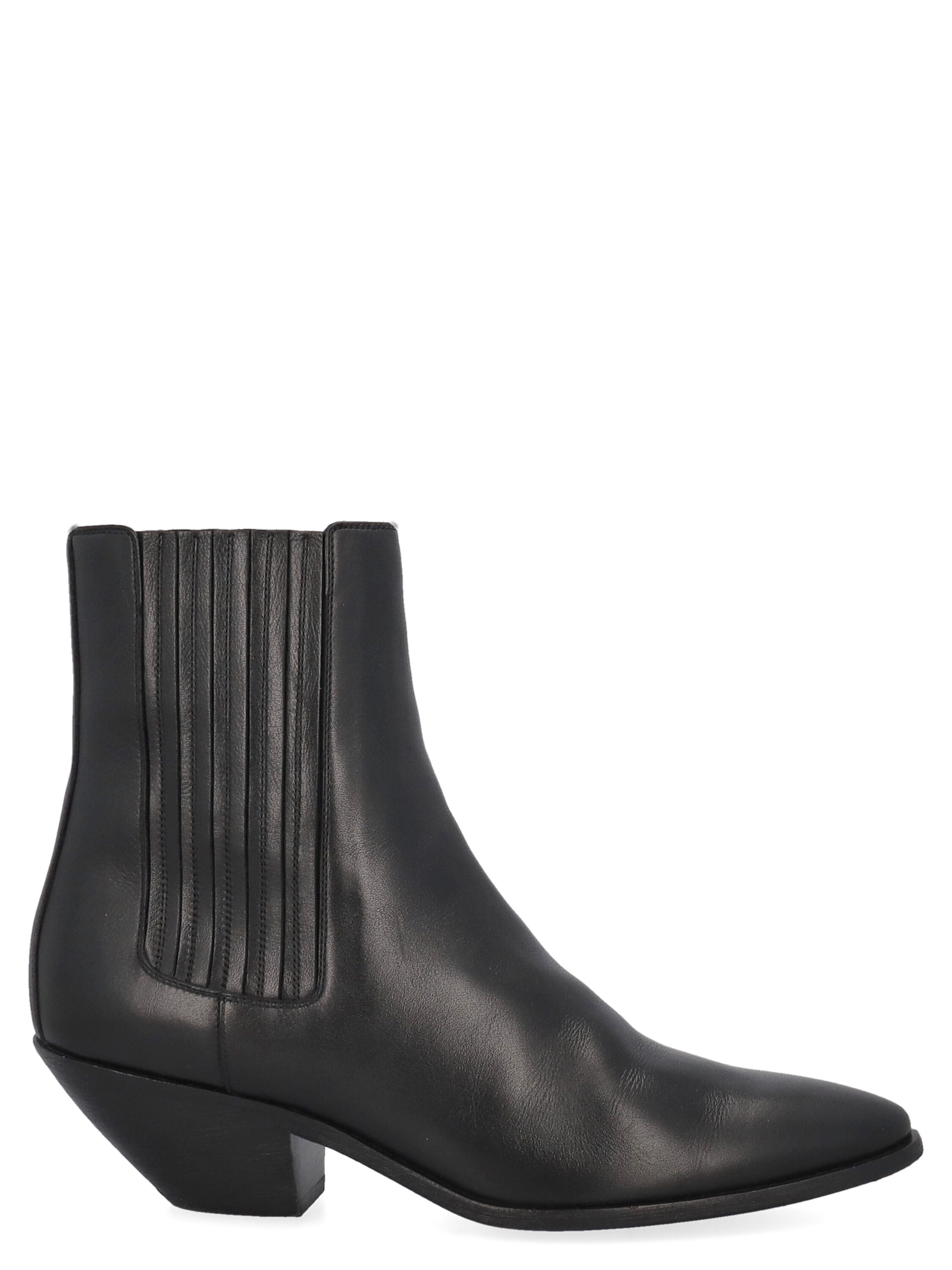 Pre-owned Saint Laurent Women's Ankle Boots -  - In Black It 40
