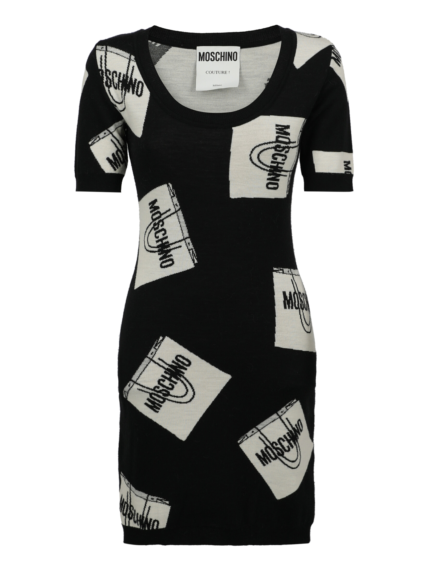 Pre-owned Moschino Clothing In Black, White