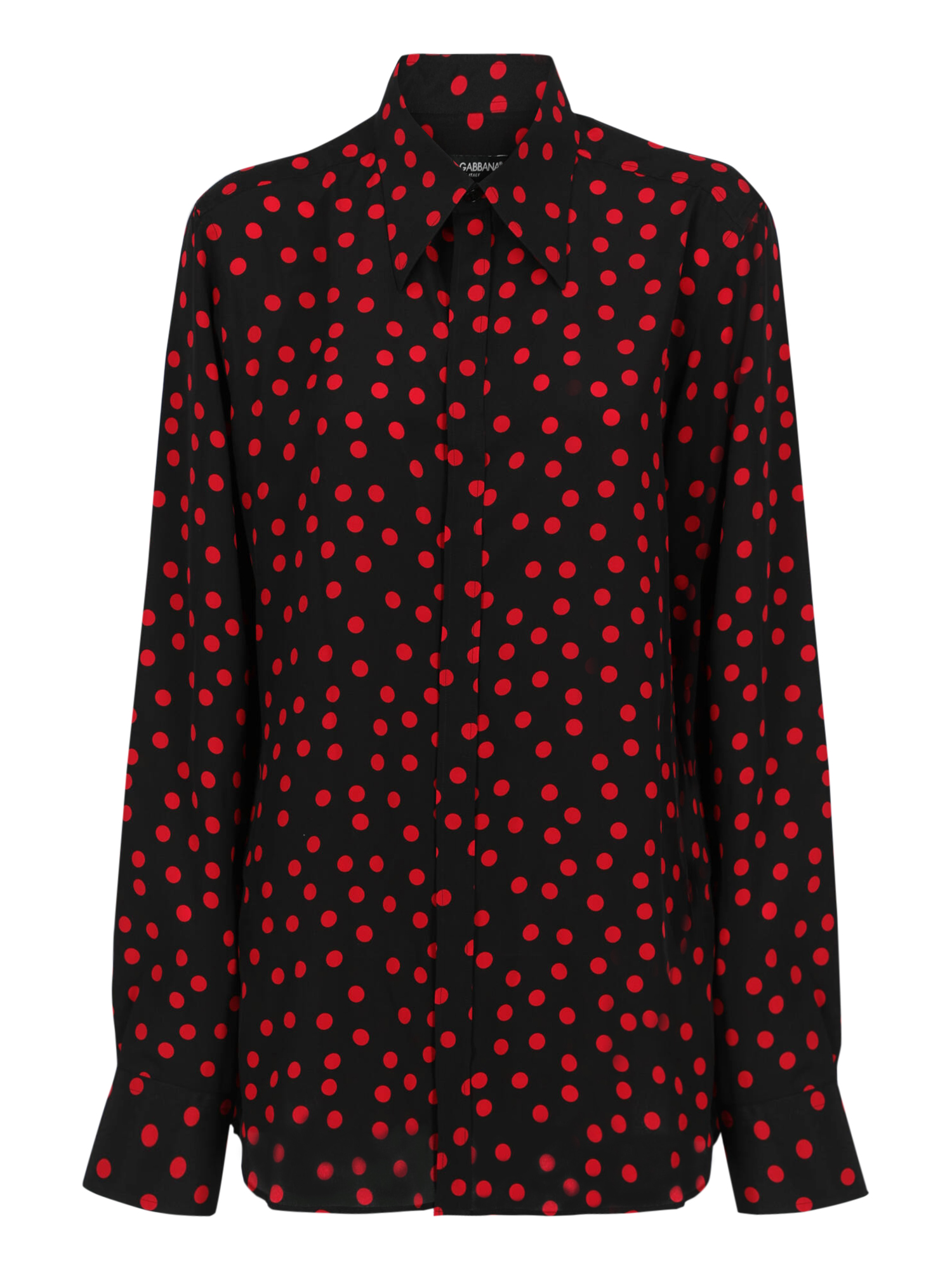 Condition: New With Tag, Polka Dot Silk, Color: Black - S - IT 40 -