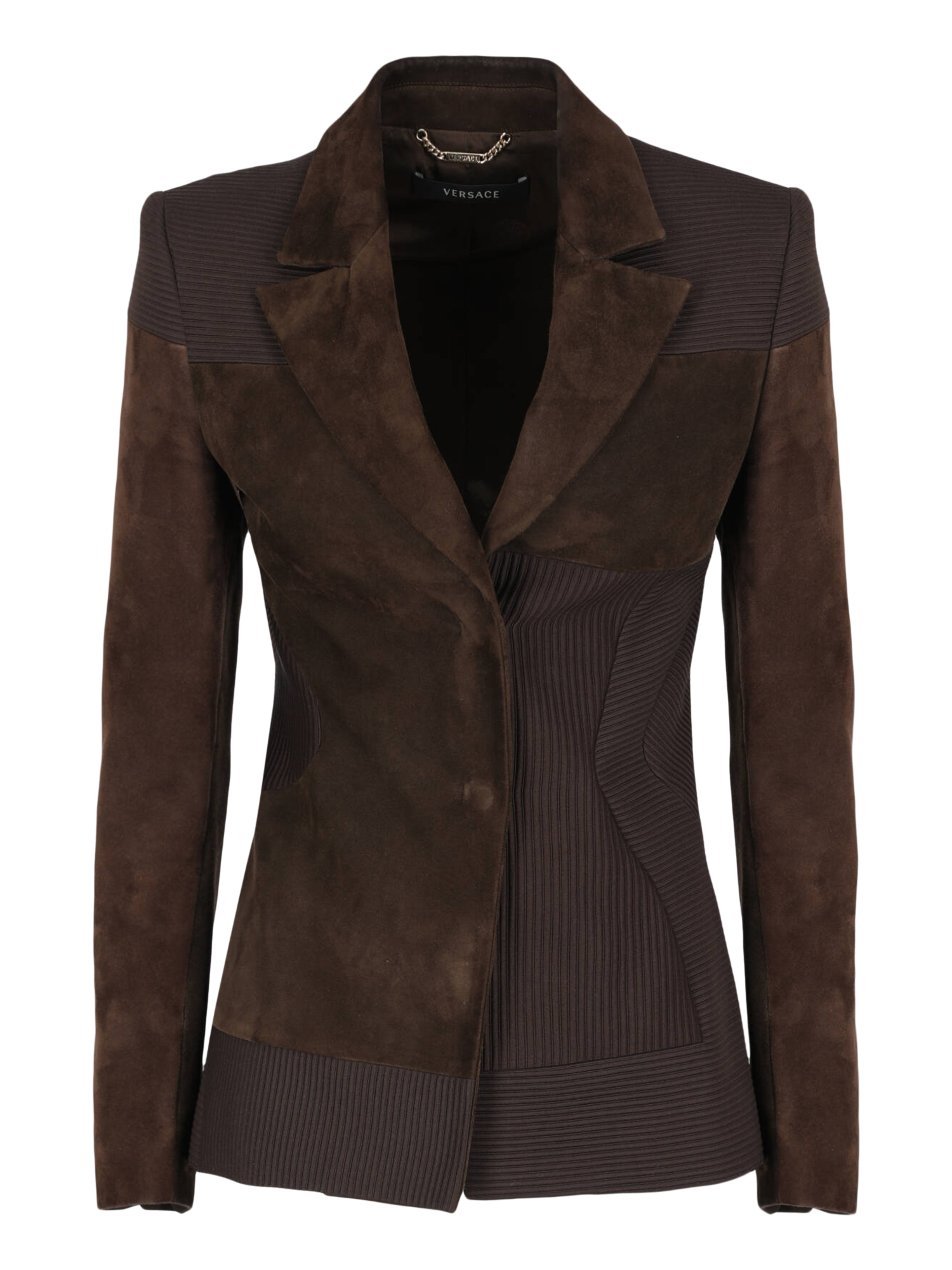 Pre-owned Versace Women's Jackets -  - In Brown Leather