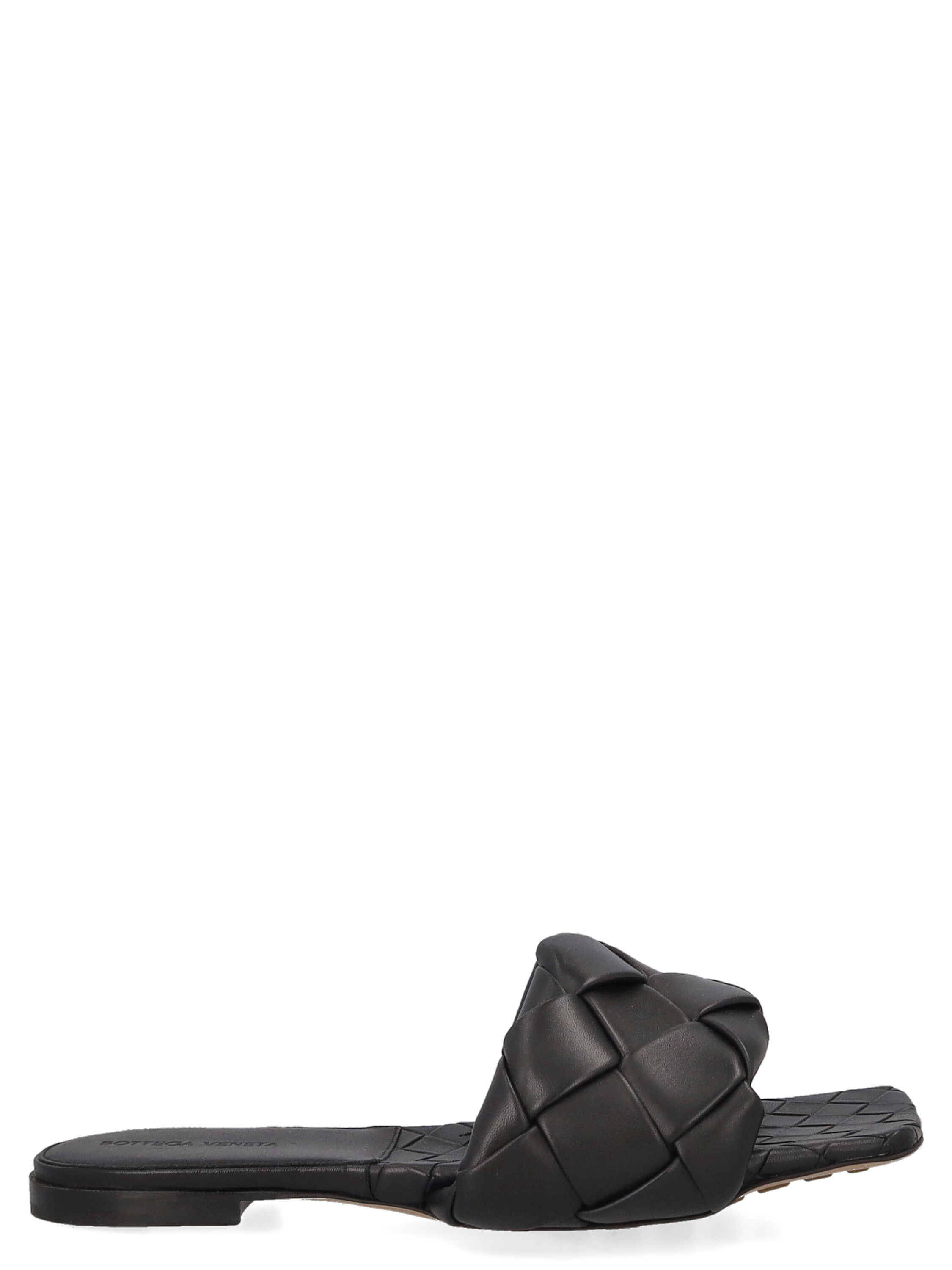 Pre-owned Bottega Veneta Women's Slippers -  - In Black Leather