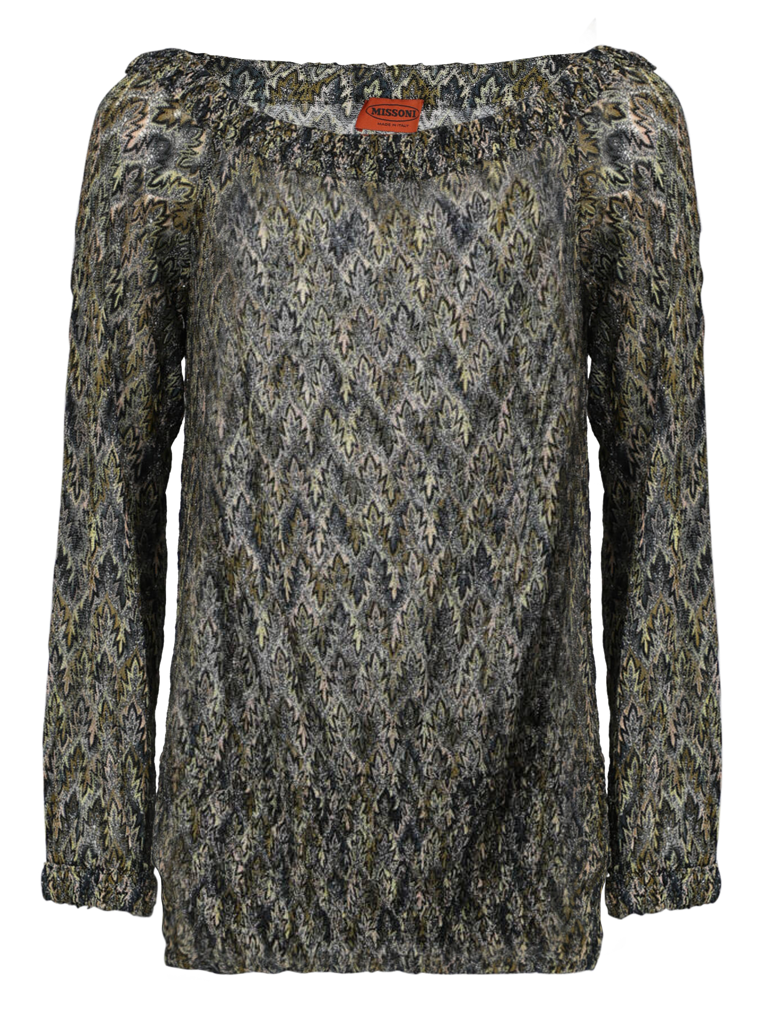 Missoni - Condition: excellent, other patterns synthetic fibers, color: green, gold - xs - it 38 -
