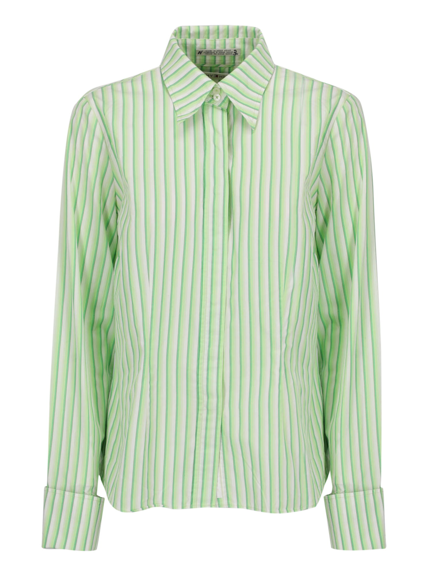 Condition: Good, Striped Cotton, Color: Green, White - M - US 8 -