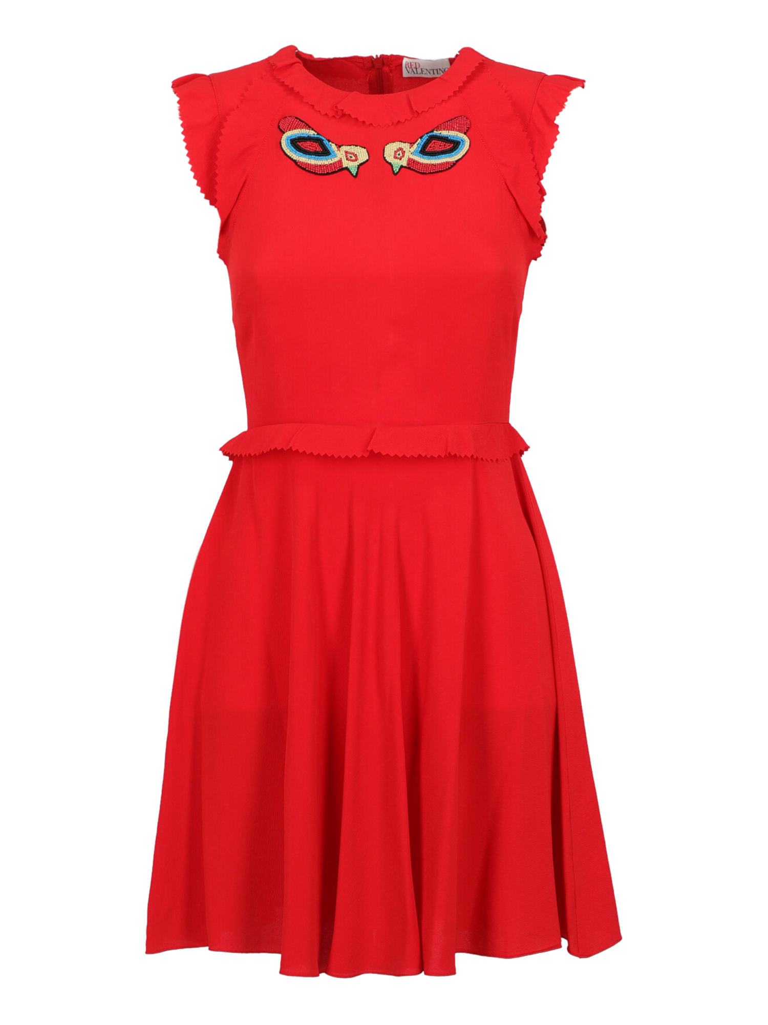 Damen Kleider - Red Valentino - In Red Synthetic Fibers - Größe:  -