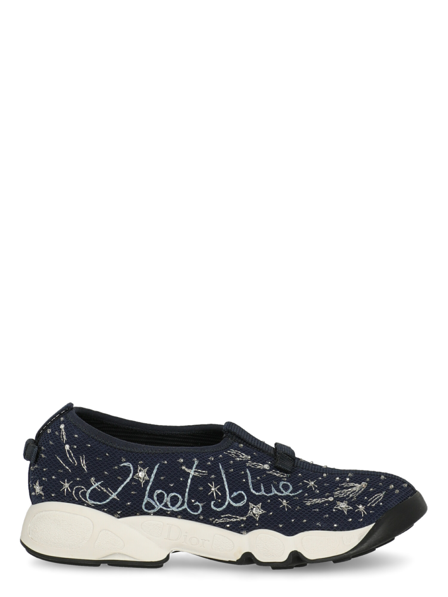 Dior Femme Sneakers Navy Synthetic Fibers