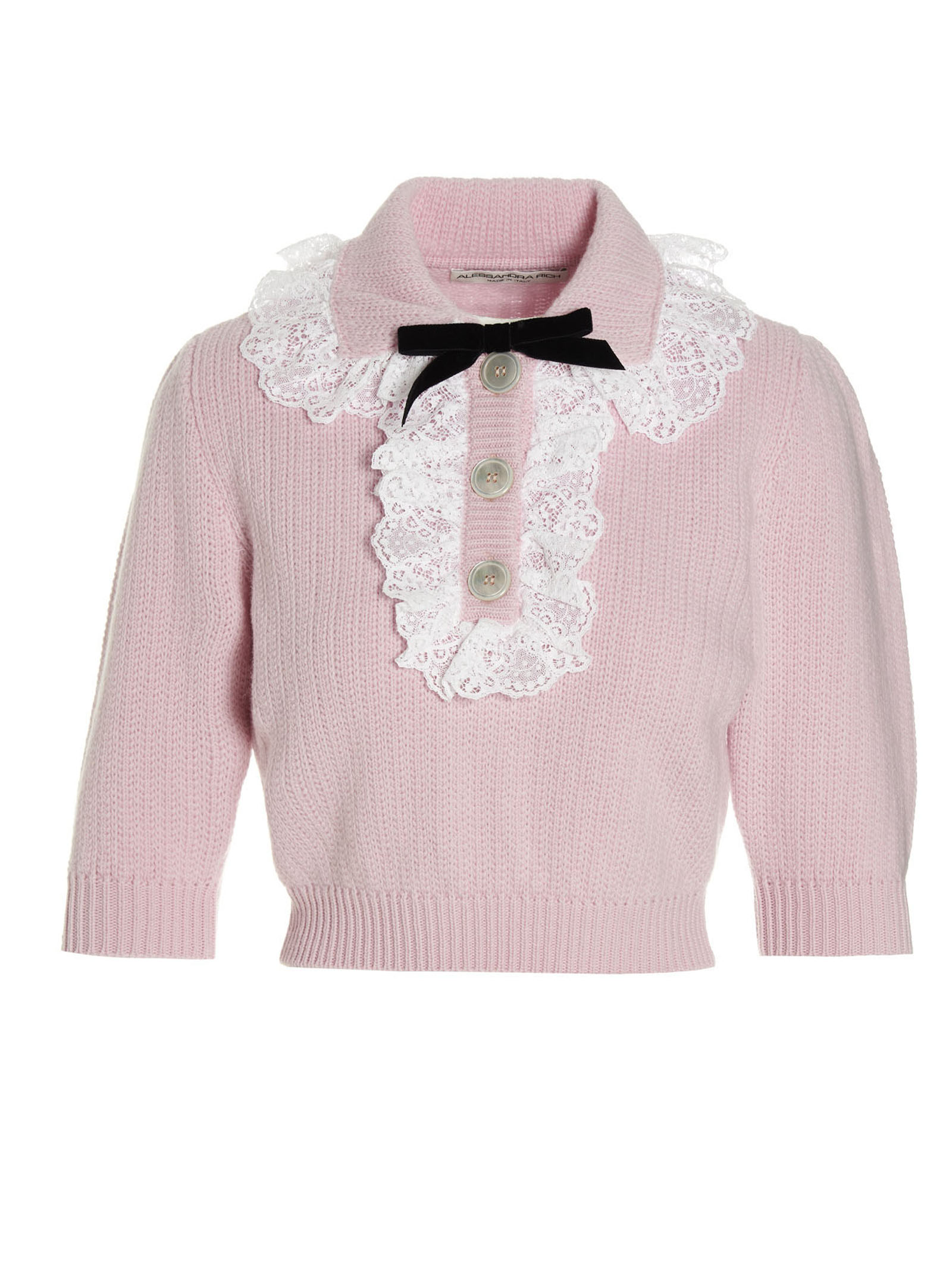 Pulls Et Sweat-shirts Pour Femme - Alessandra Rich - En Wool Pink - Taille:  -