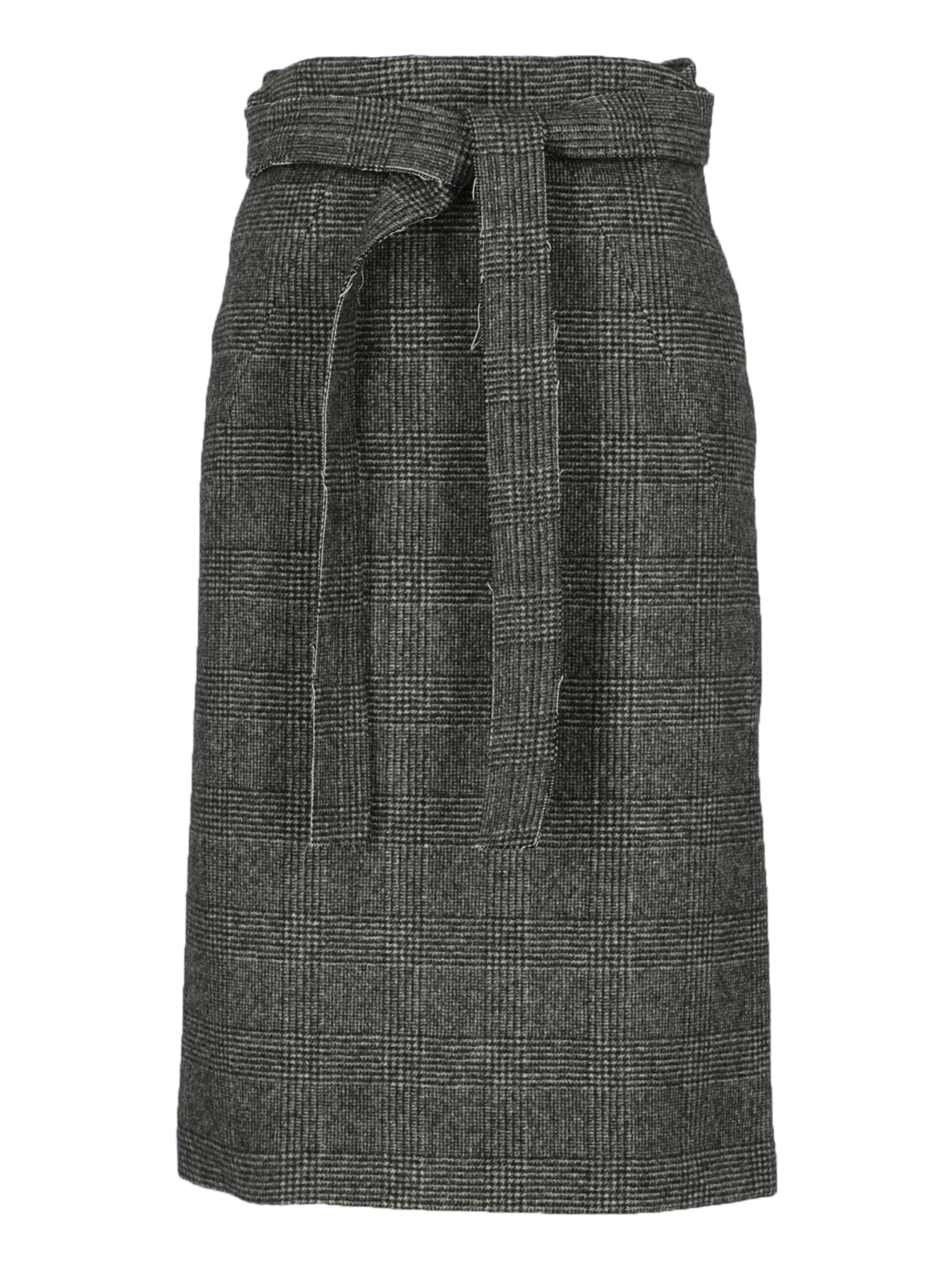 Condition: Good, Glencheck Pattern Wool, Color: Grey - XS - IT 38 -