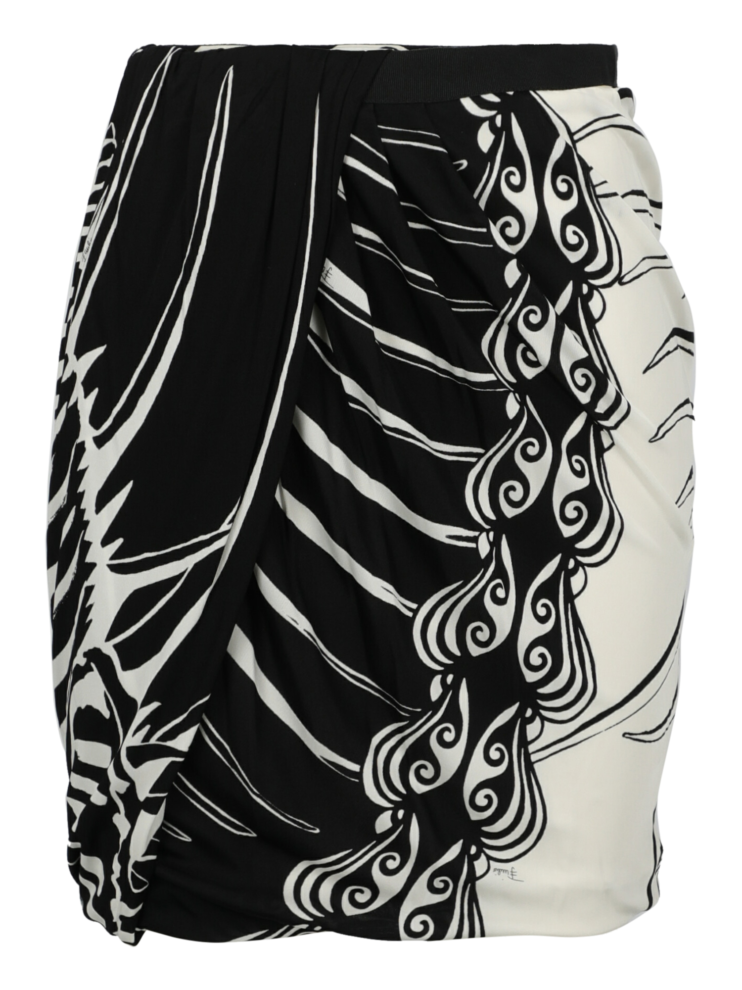 Emilio Pucci Femme Jupes Black, White Synthetic Fibers
