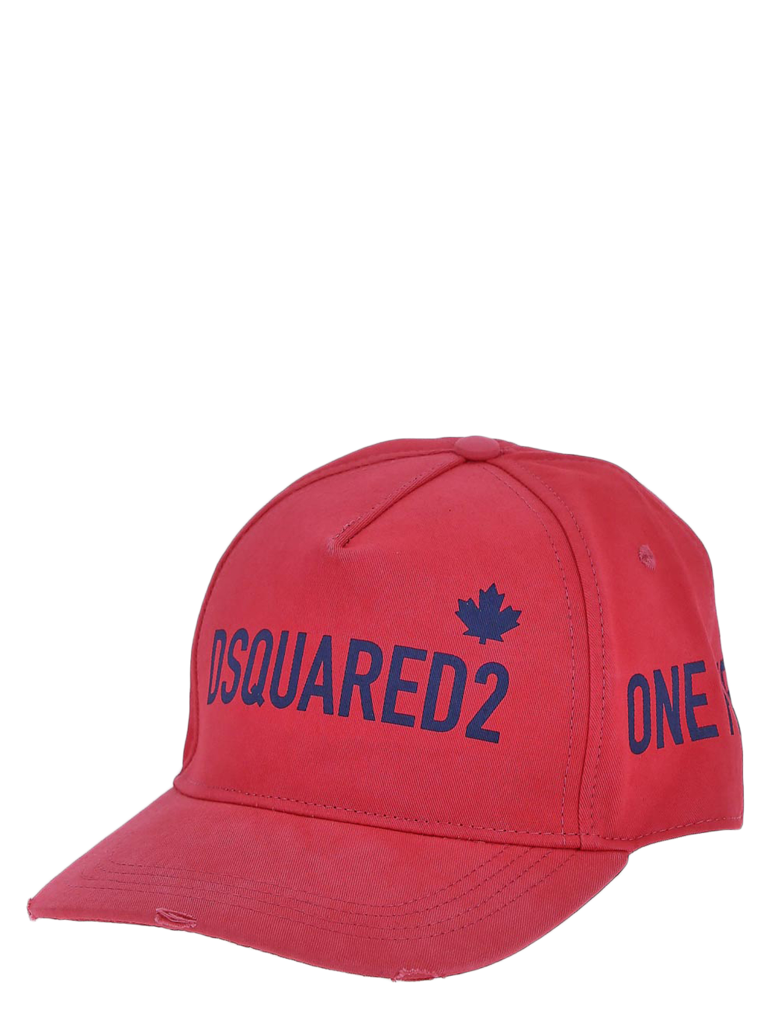 Women's Hats - Dsquared2, Condition: New With Tag, In Red Cotton, Size: One-Size-Fits-All