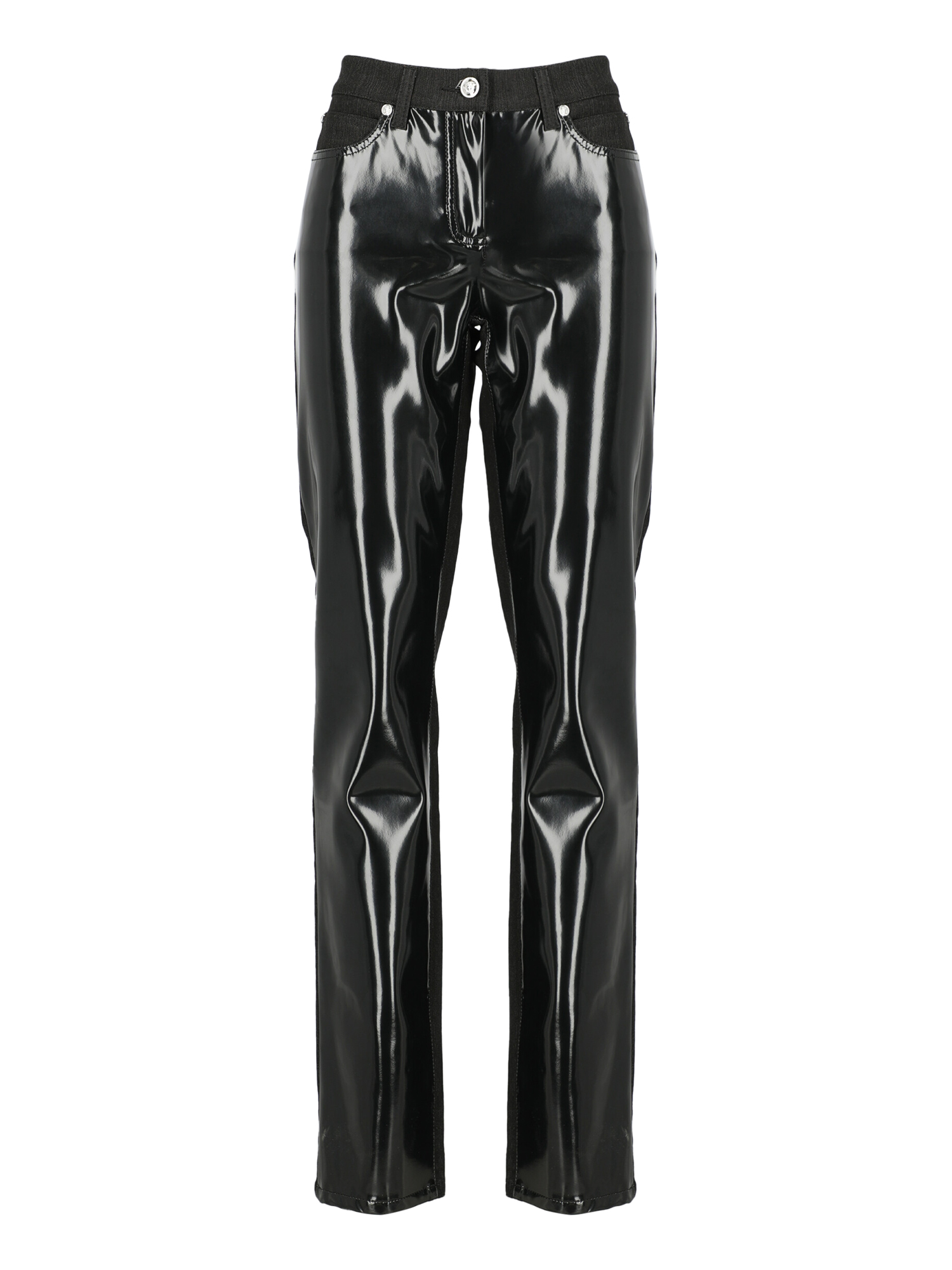 Versace Femme Pantalons Black Synthetic Fibers