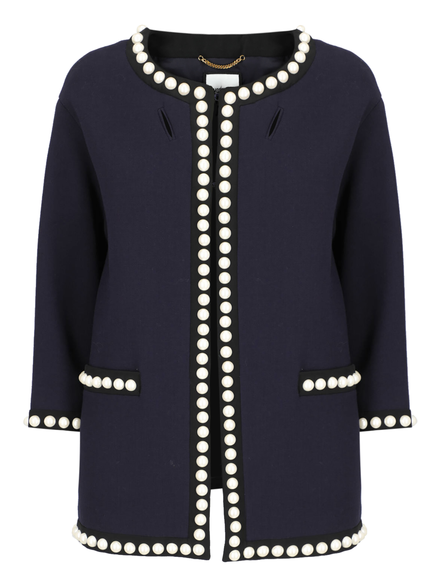 Vestes Pour Femme - Moschino - En Wool Navy - Taille:  -