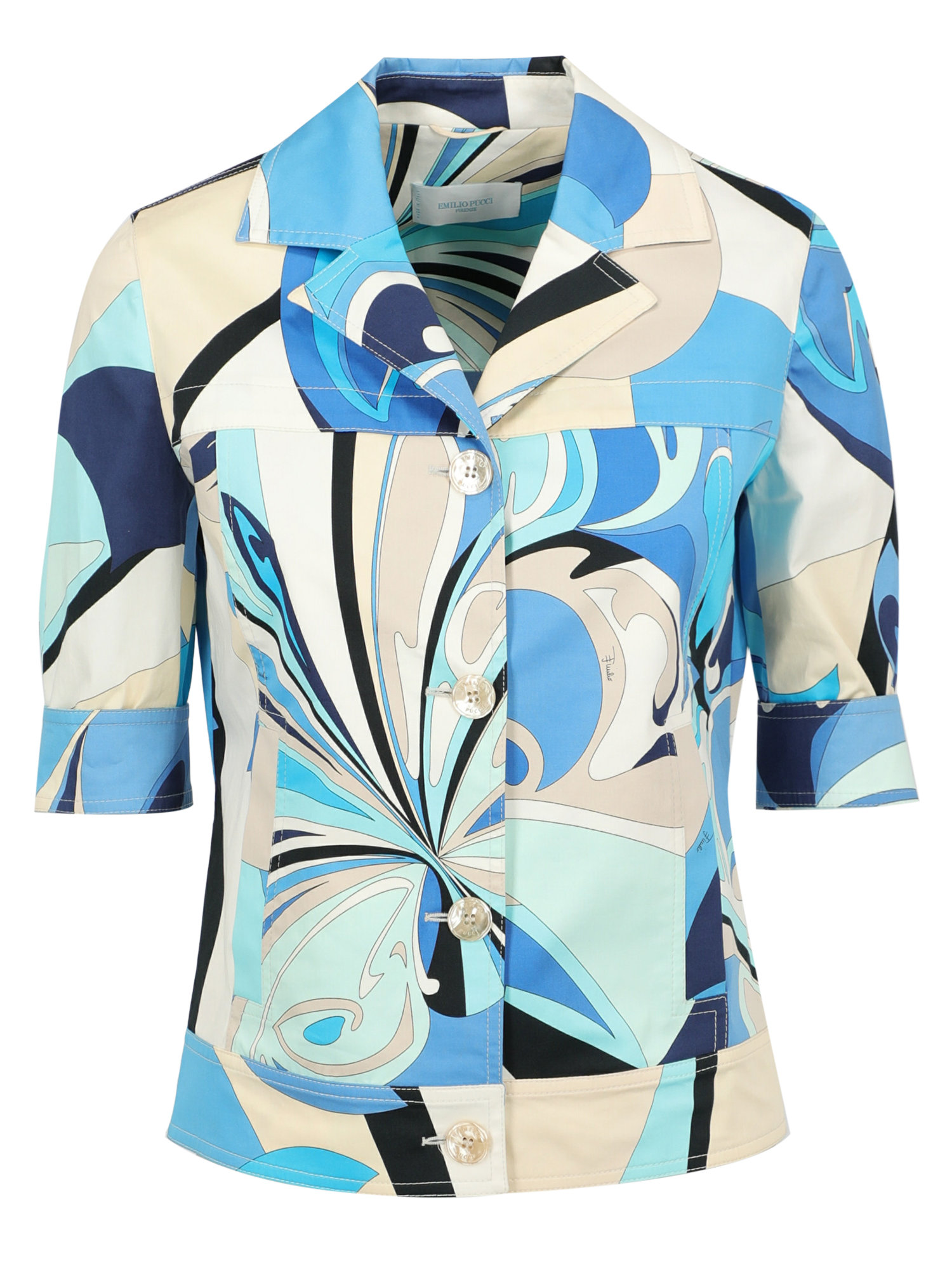 Pre-owned Emilio Pucci Jackets In Beige, Black, Blue