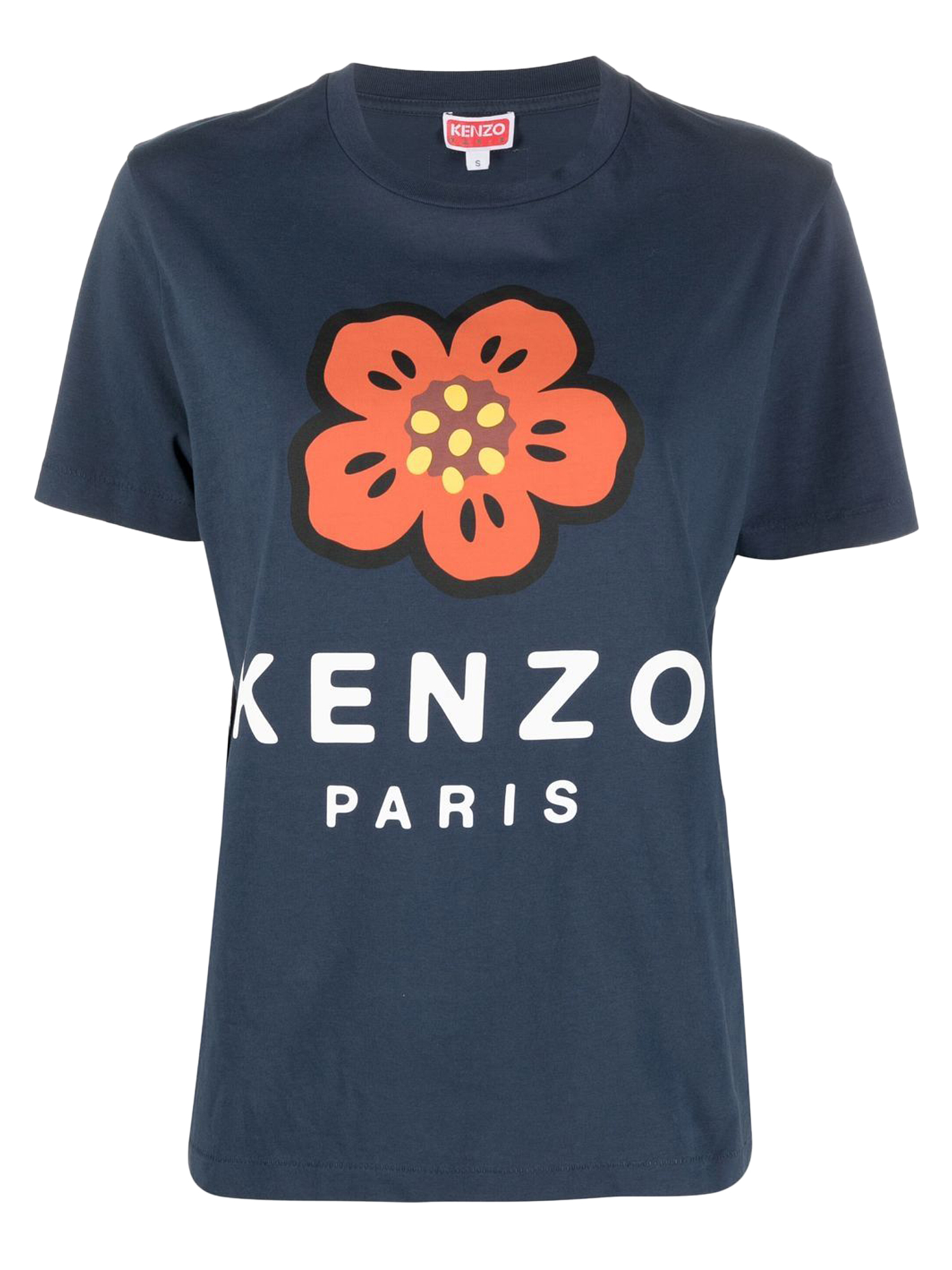 KENZO WOMEN'S T-SHIRTS AND TOP - KENZO - IN BLUE COTTON 
