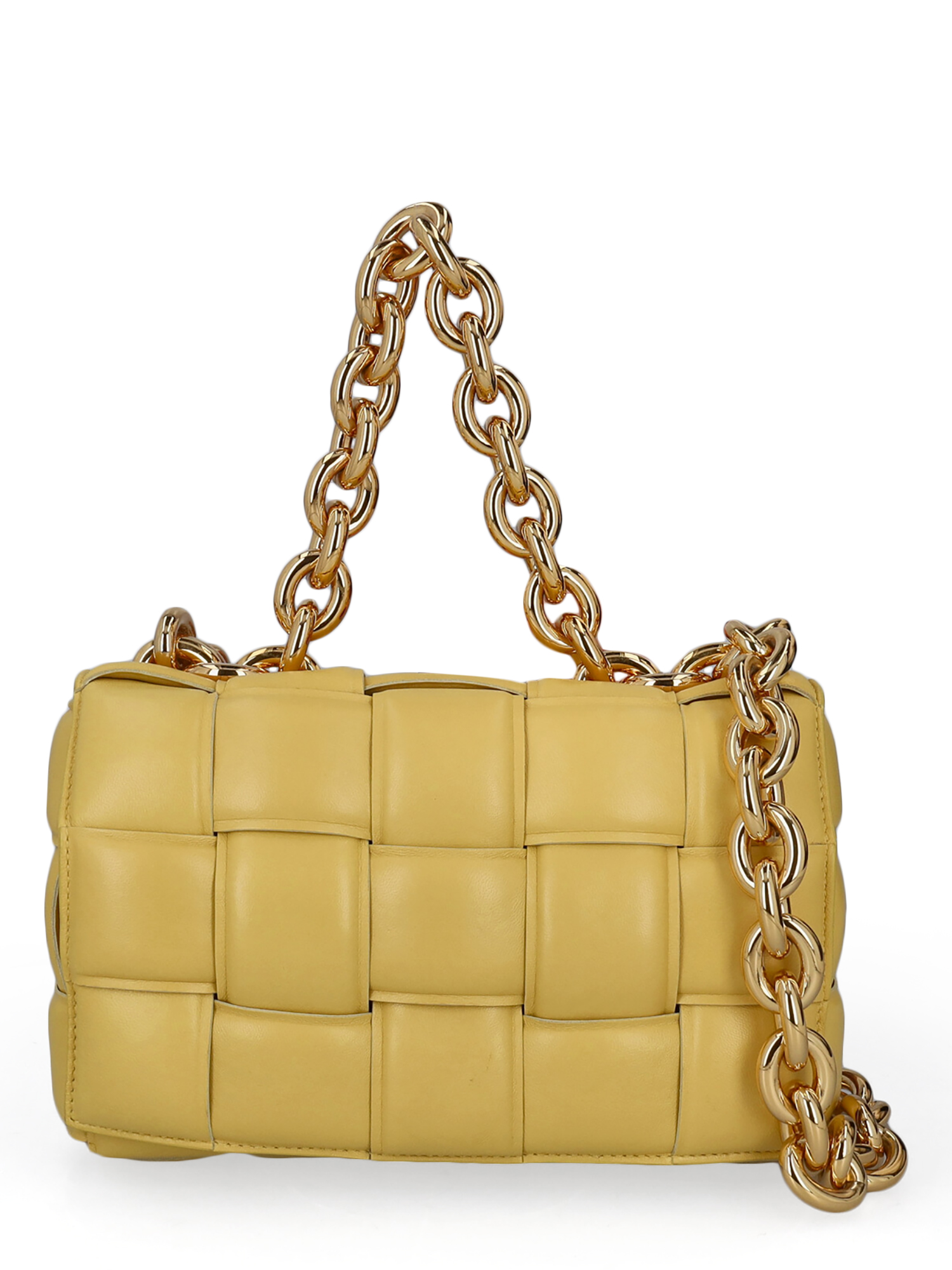 Pre-owned Bottega Veneta Women's Shoulder Bags -  - In Yellow Leather