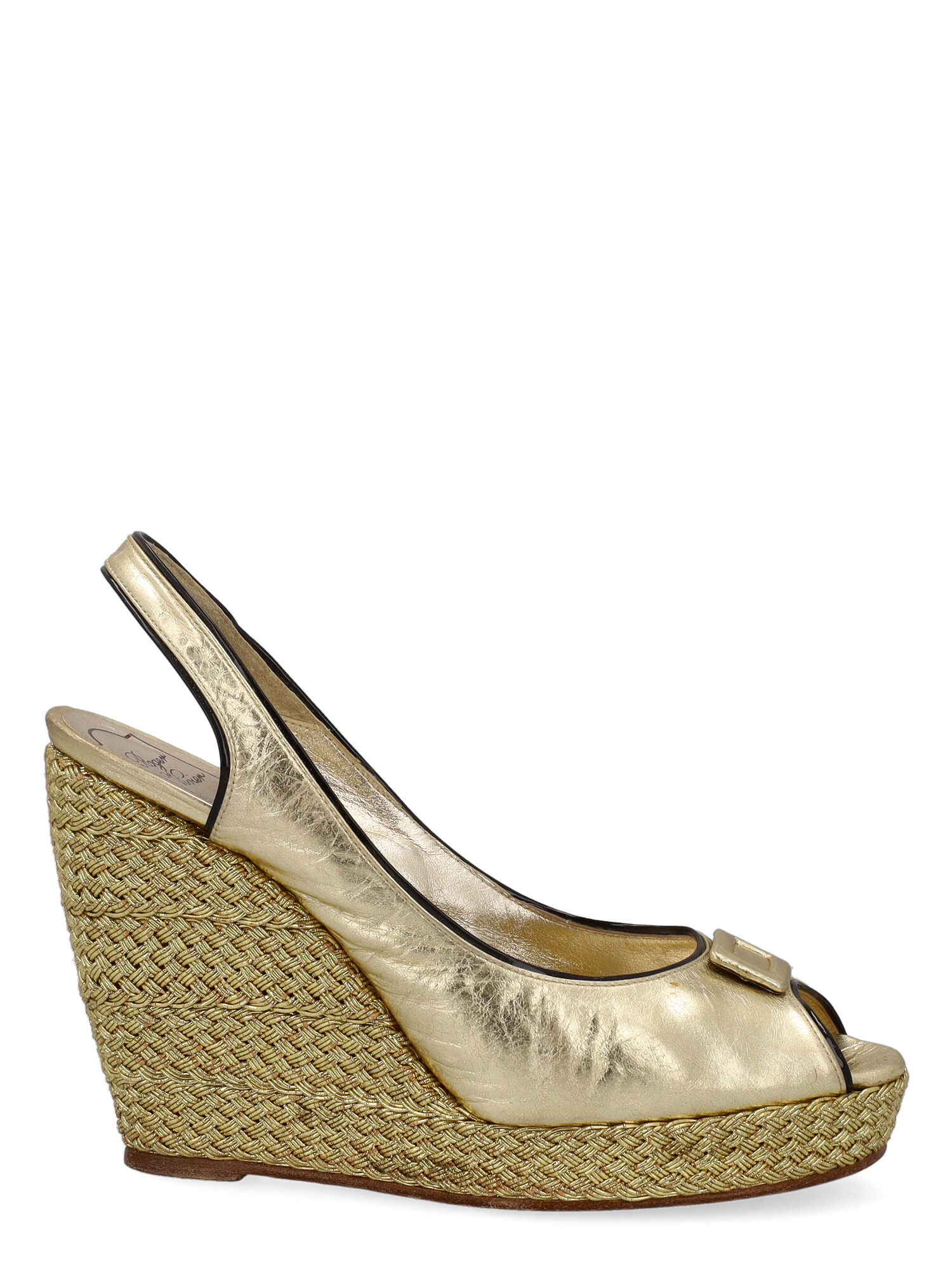 Roger Vivier Femme Chaussures à semelle compensée Gold Leather