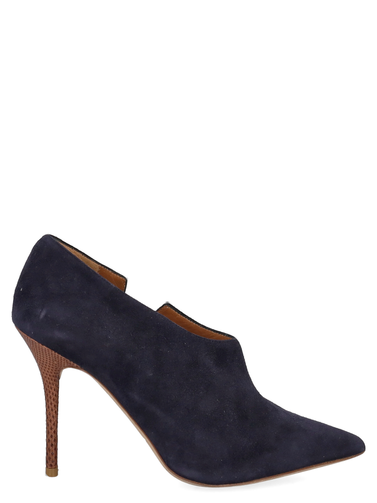 Pre-owned Malone Souliers Ankle Boots In Navy