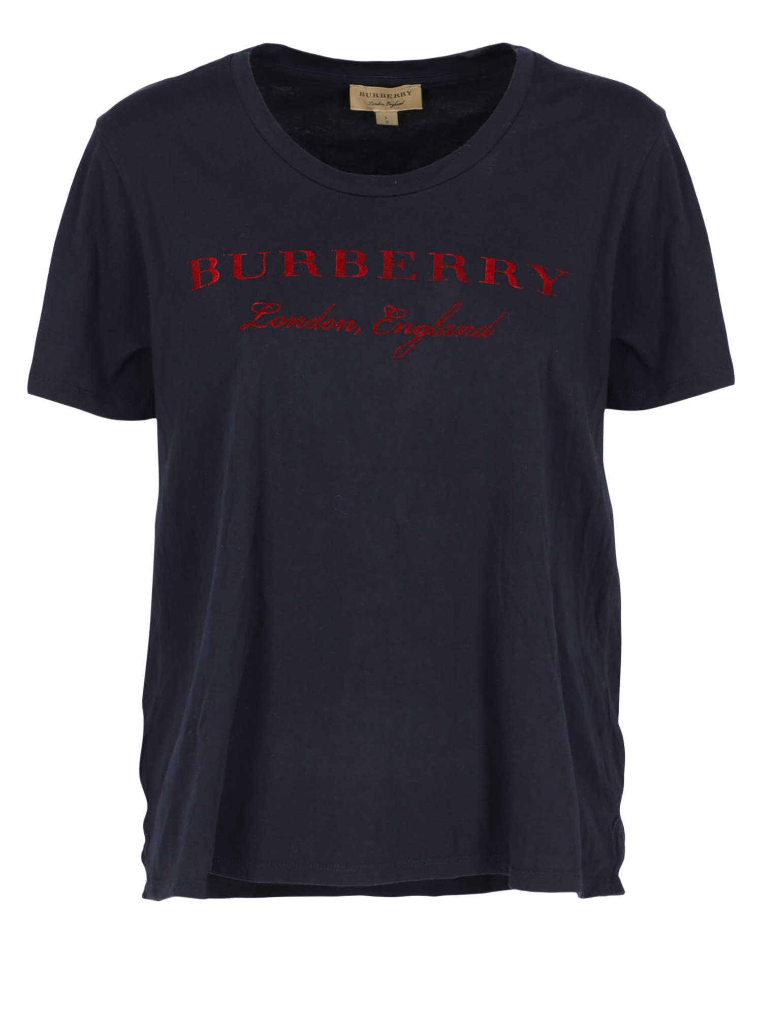 Pre-owned Burberry T-shirts And Top In Navy