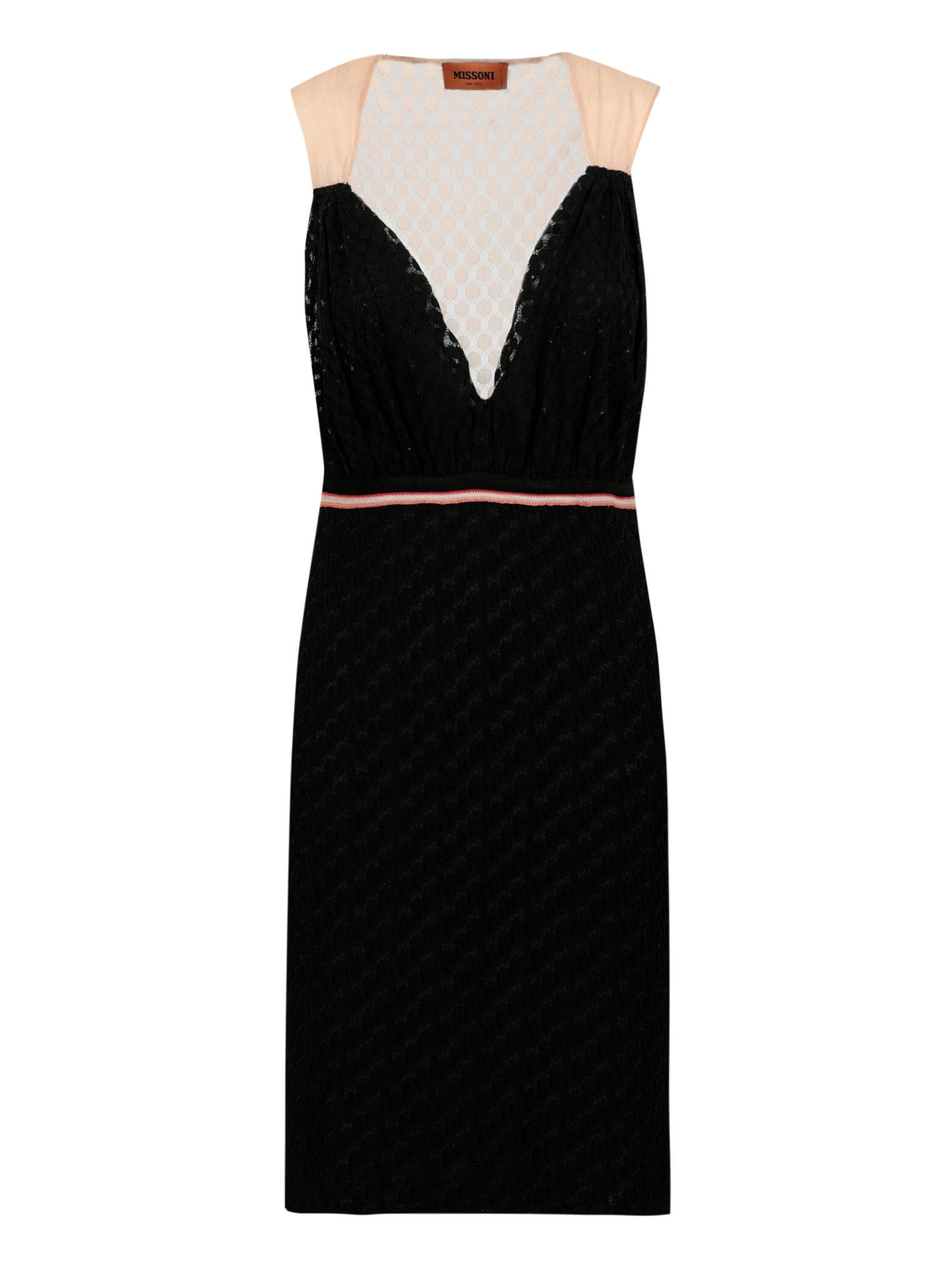 Missoni Femme Robes Black, Pink Synthetic Fibers