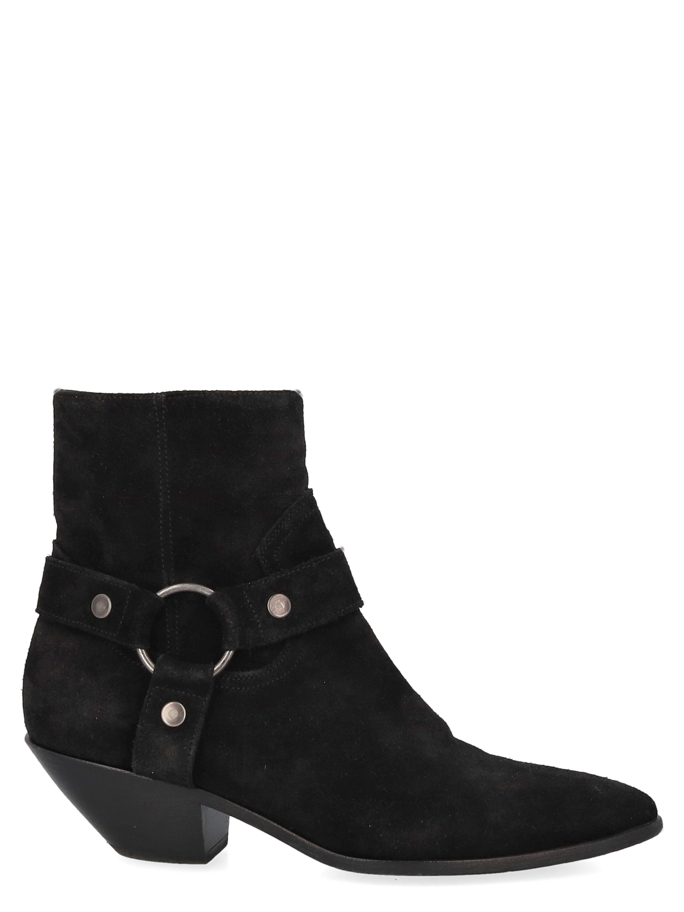 Pre-owned Saint Laurent Women's Ankle Boots -  - In Black It 40