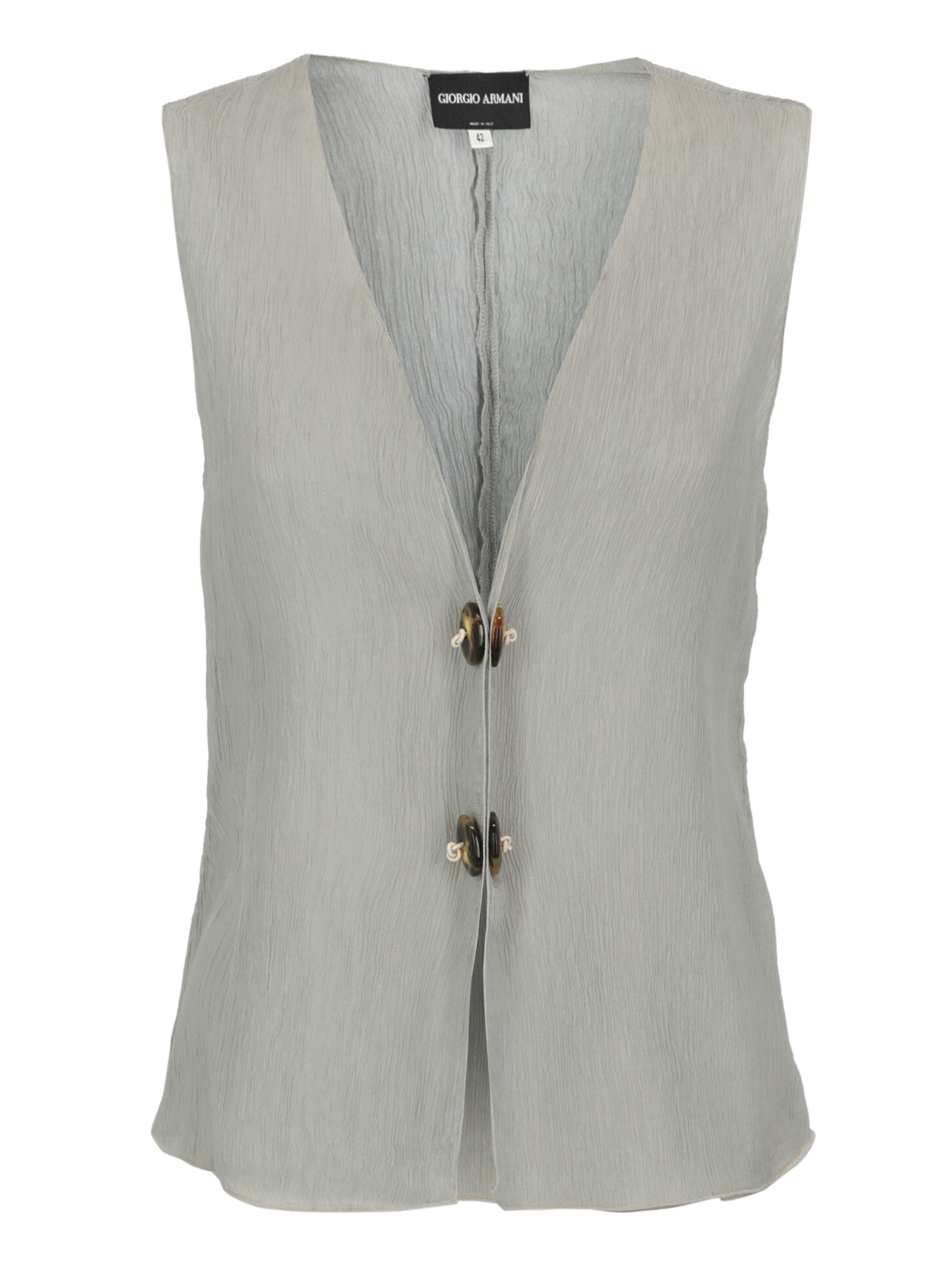 Giorgio Armani Femme T-shirts et tops Grey Silk