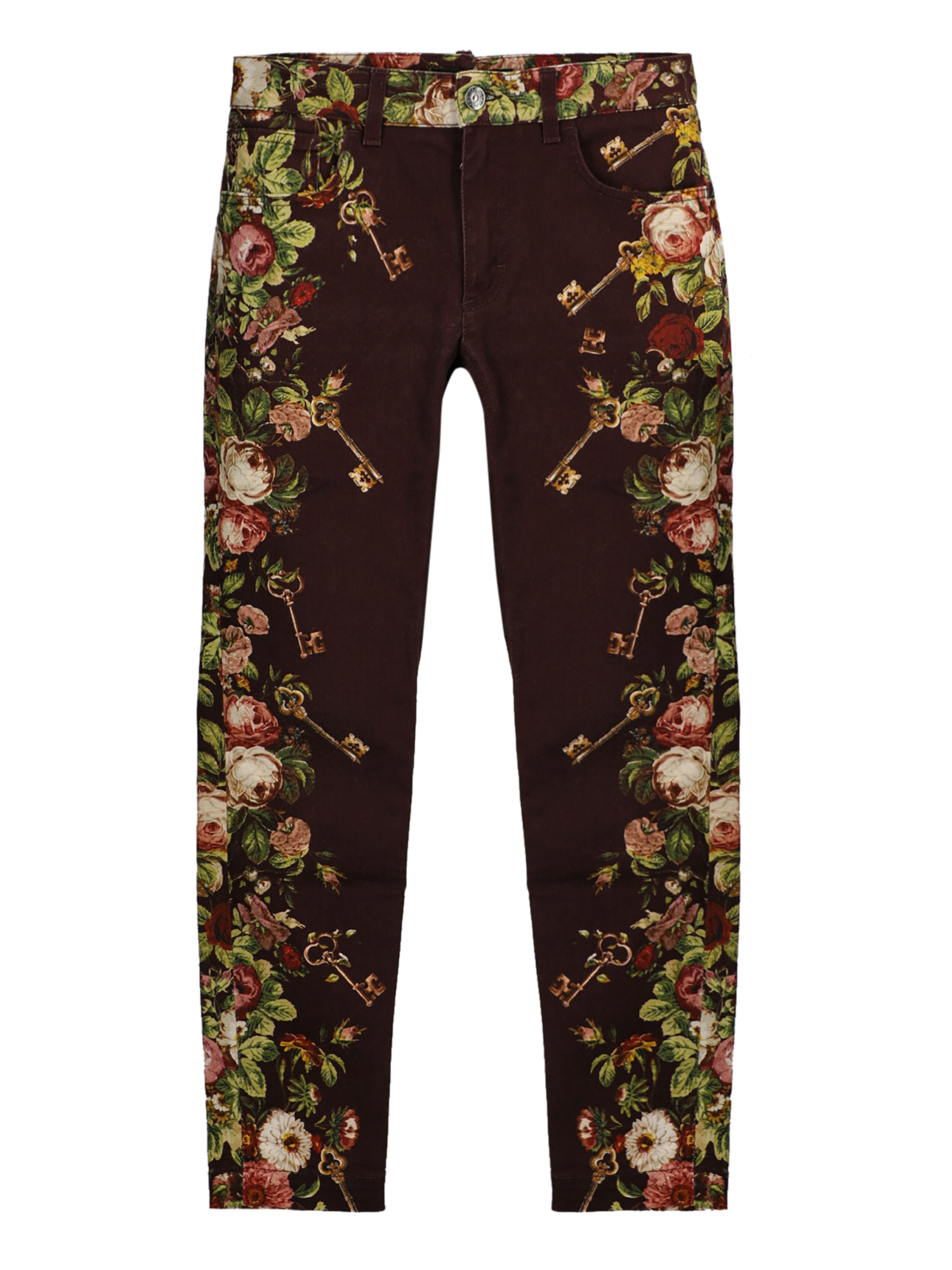 Pre-owned Dolce & Gabbana Trousers In Brown, Green, Pink
