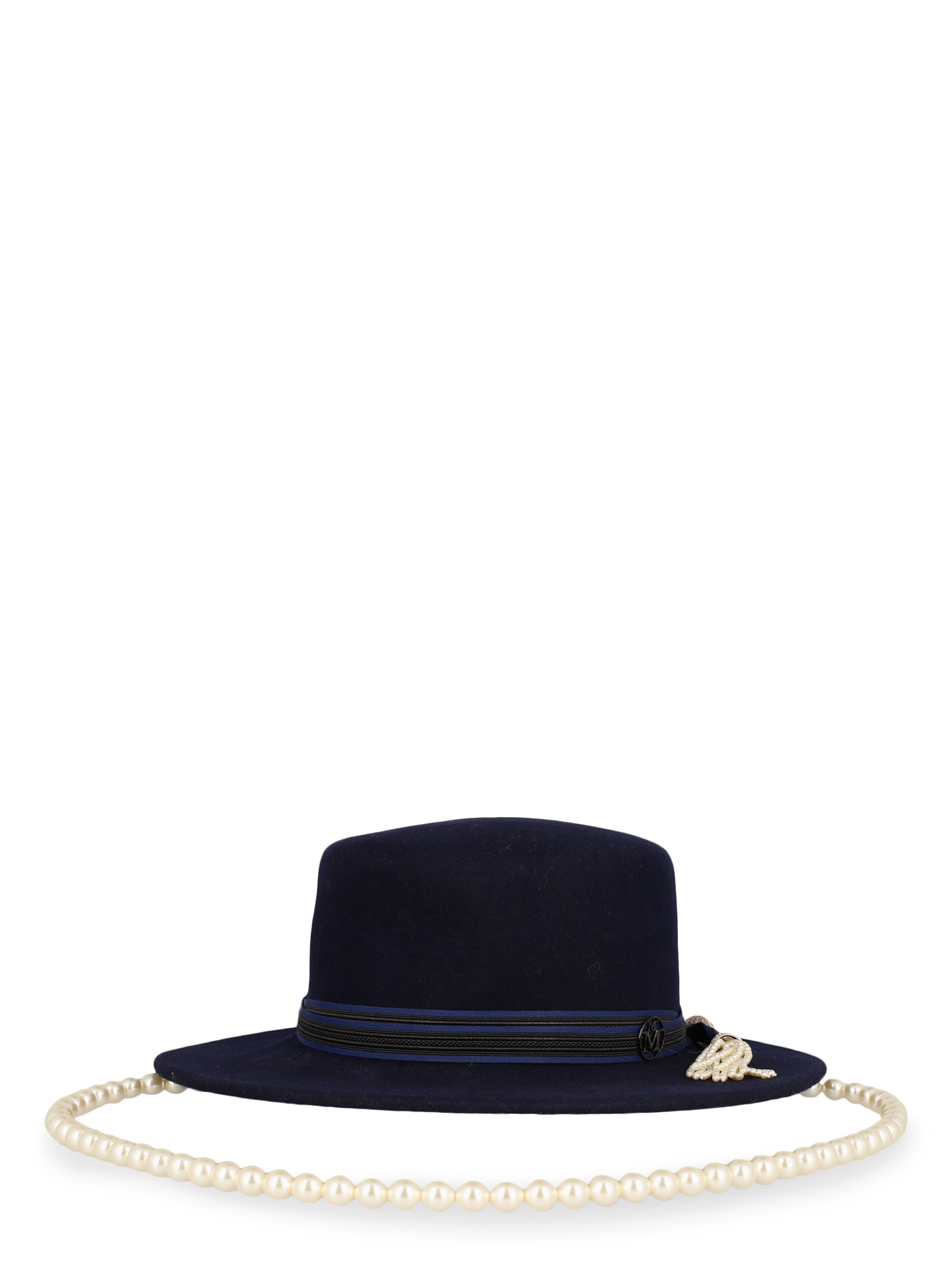 Chapeaux Pour Femme - Maison Michel - En Fabric Navy - Taille:  -