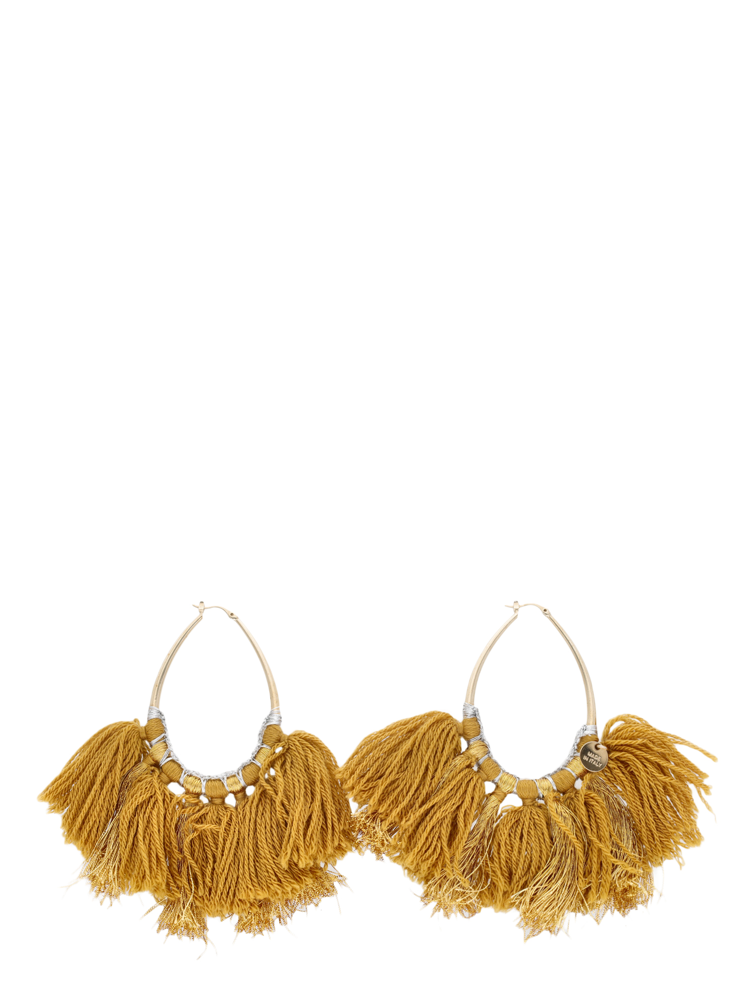 Pre-owned Missoni Earrings In Camel Color, Gold