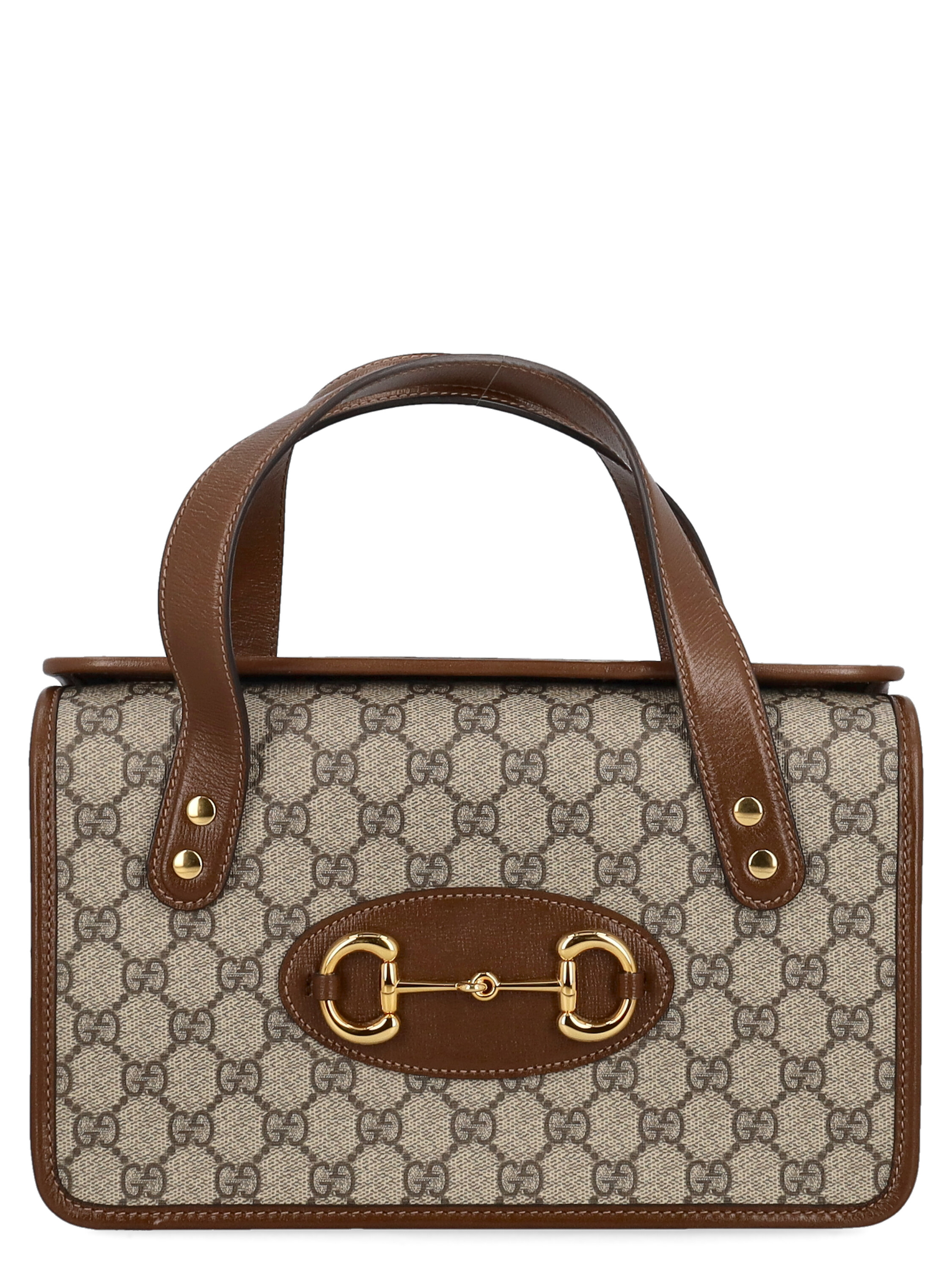 Pre-owned Gucci Women's Handbags -  - In Beige, Brown Synthetic Fibers