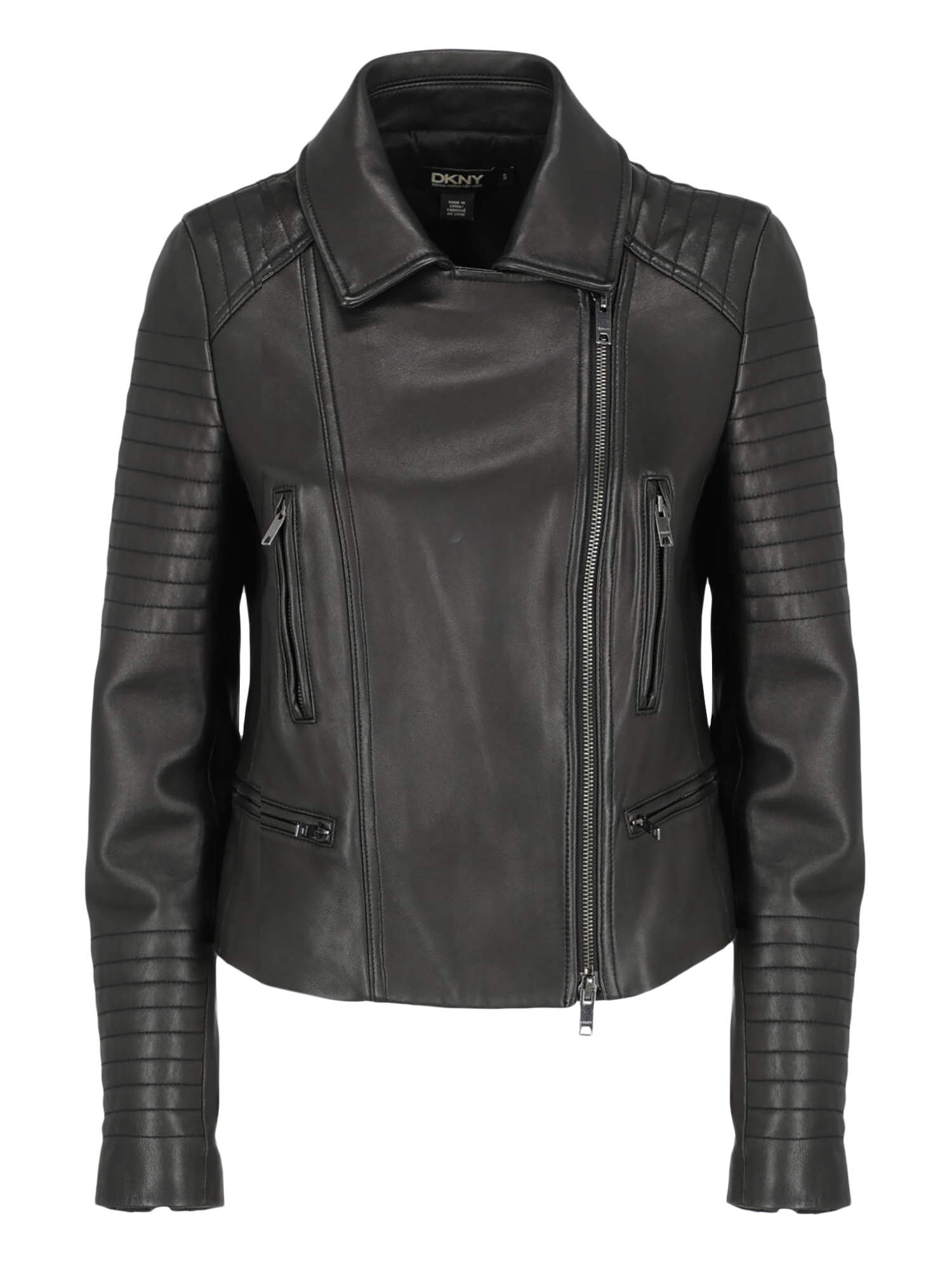 Pre-owned Dkny Women's Jackets -  - In Black Leather
