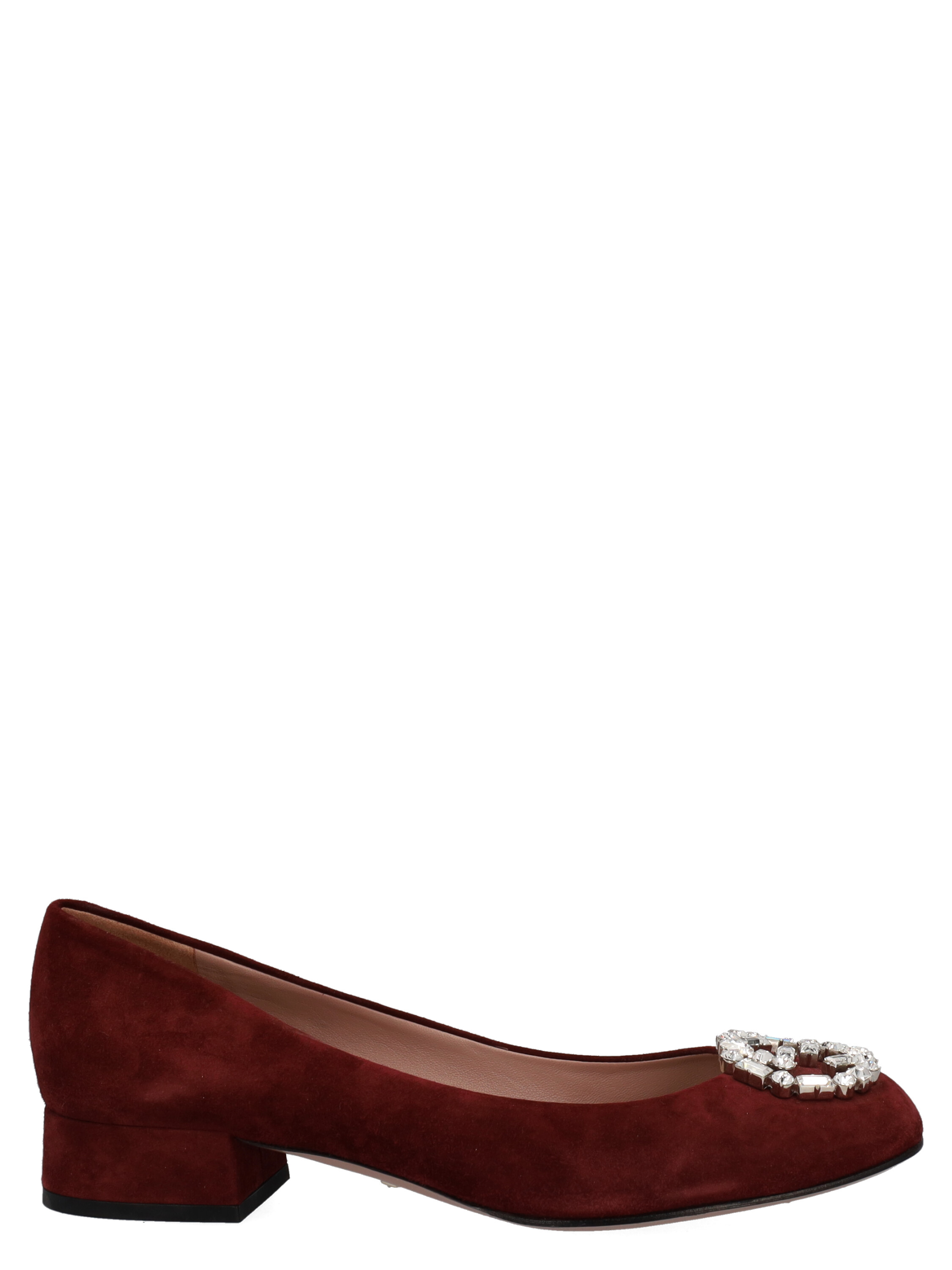 Pre-owned Gucci Women's Ballet Flats -  - In Burgundy Leather