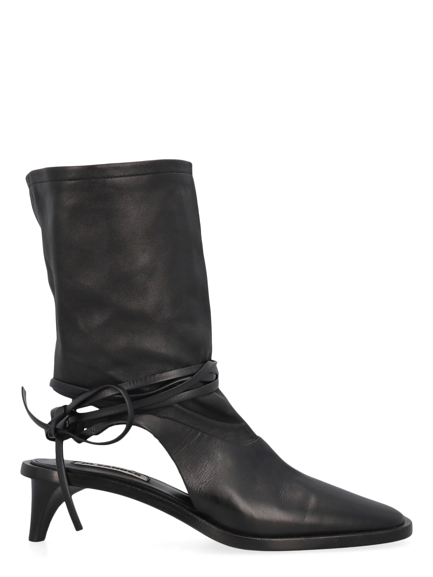 Pre-owned Jil Sander Ankle Boots In Black