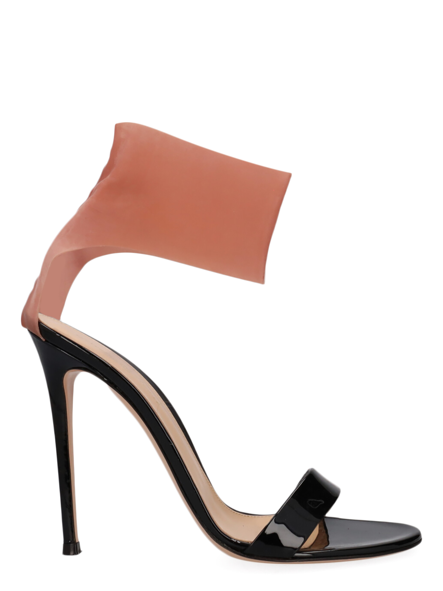 Pre-owned Gianvito Rossi Women's Sandals -  - In Black, Pink Leather