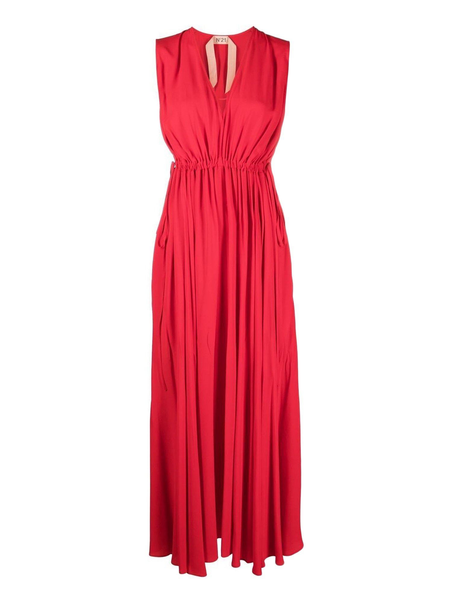 N°21 WOMEN'S DRESSES - N 21 - IN RED SYNTHETIC FIBERS