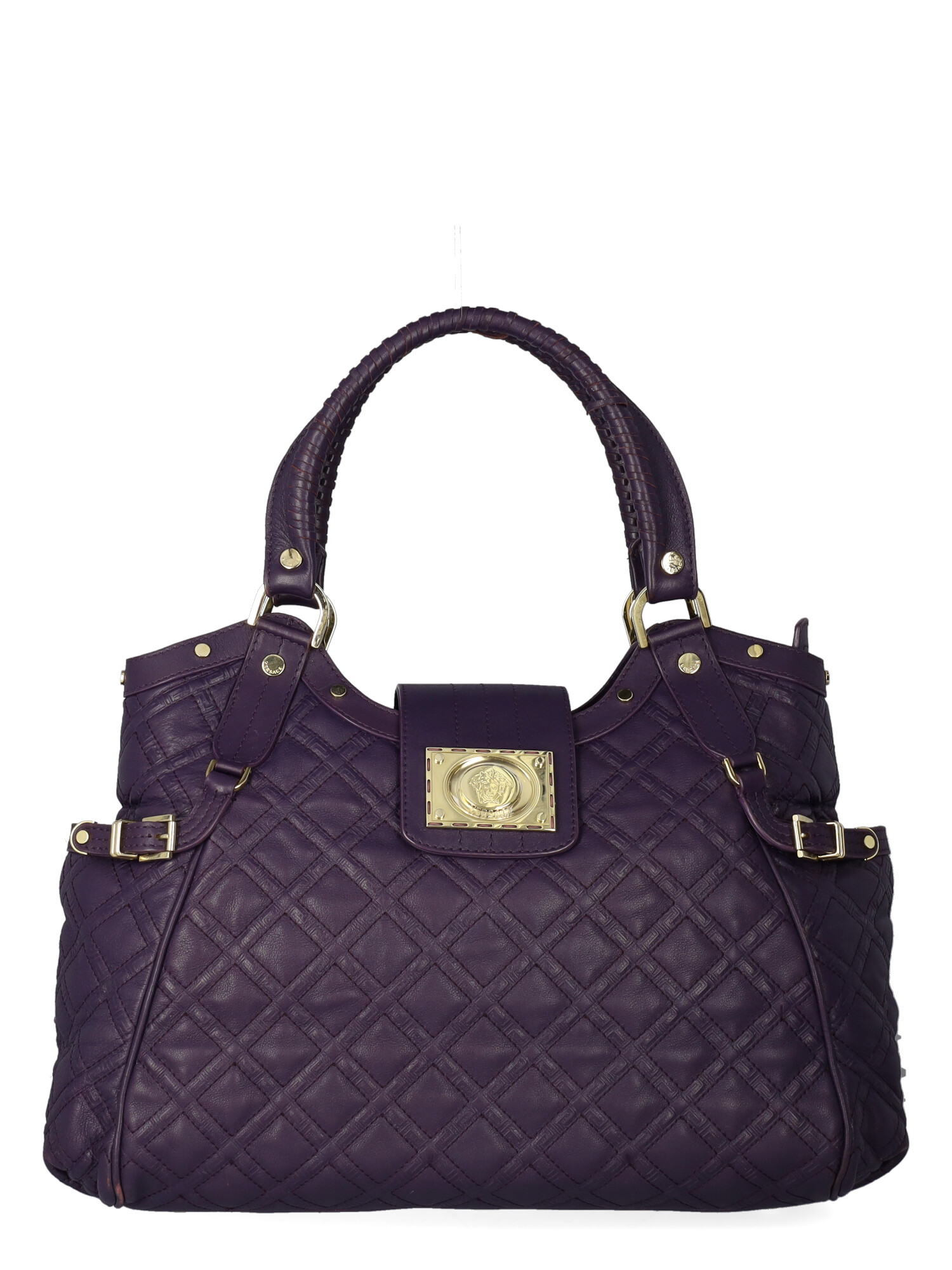Versace Femme Sacs à main Purple Leather