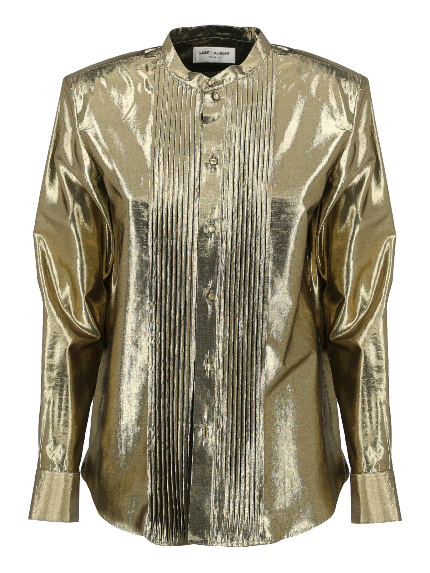 Saint Laurent Femme Chemises Gold Synthetic Fibers
