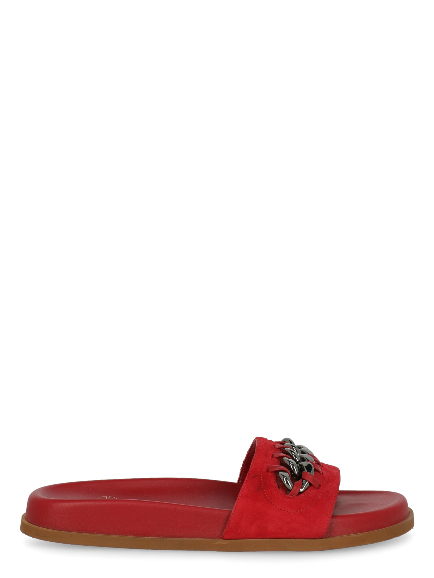 Valentino Femme Slippers Red Leather