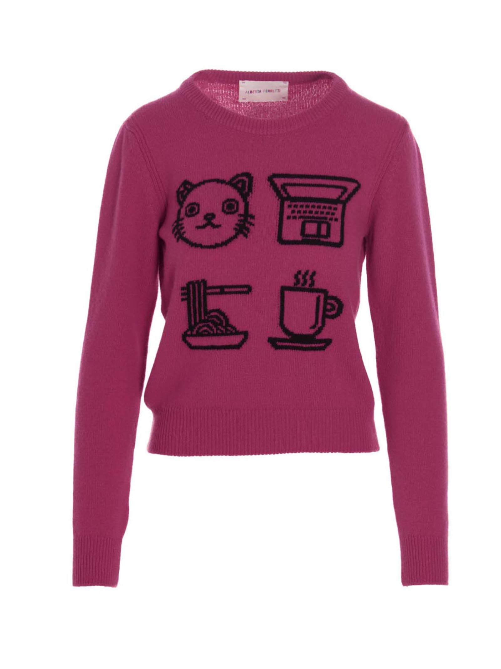 Pulls Et Sweat-shirts Pour Femme - Alberta Ferretti - En Wool Purple - Taille:  -